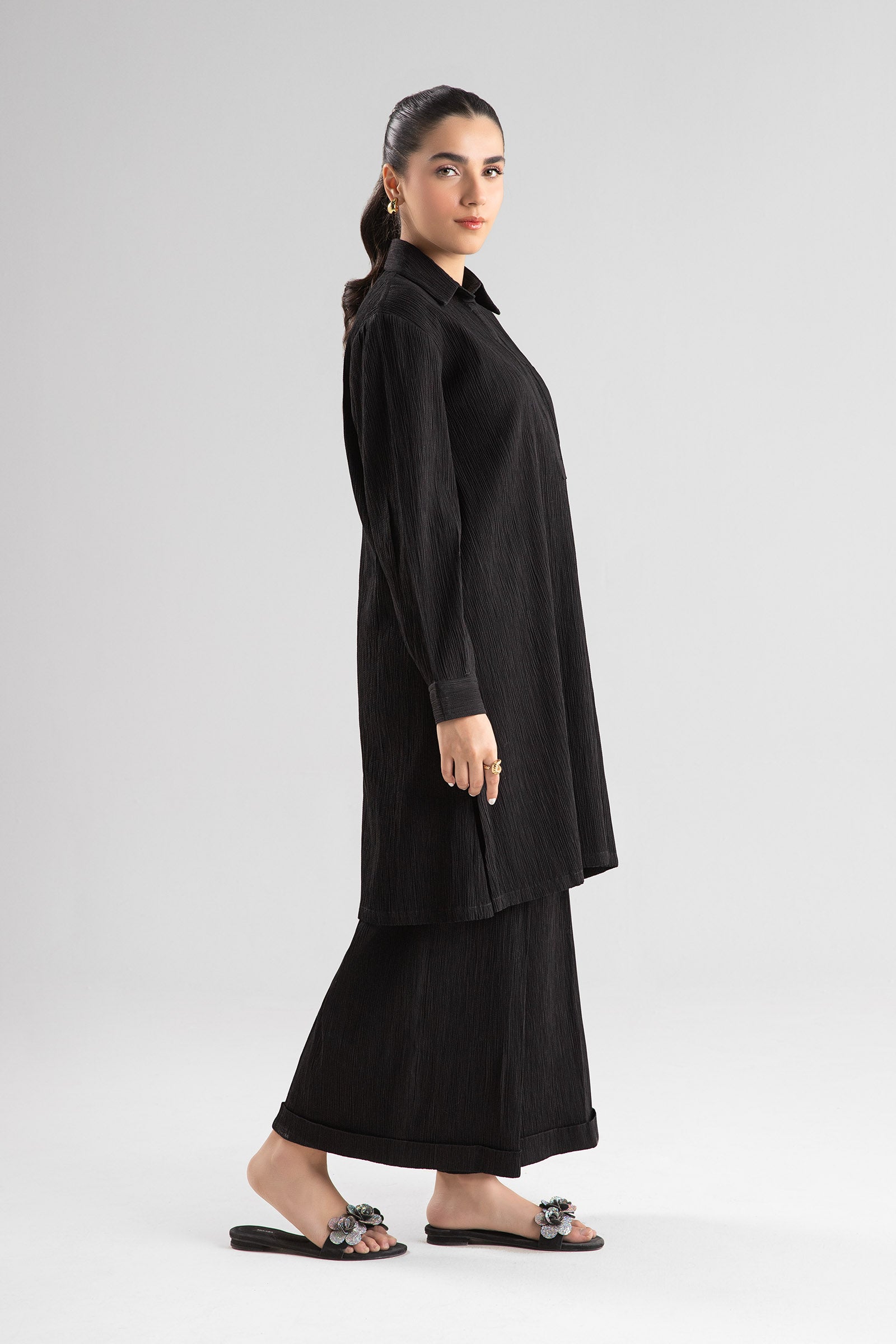 2 Pc Dyed Seersucker Suit