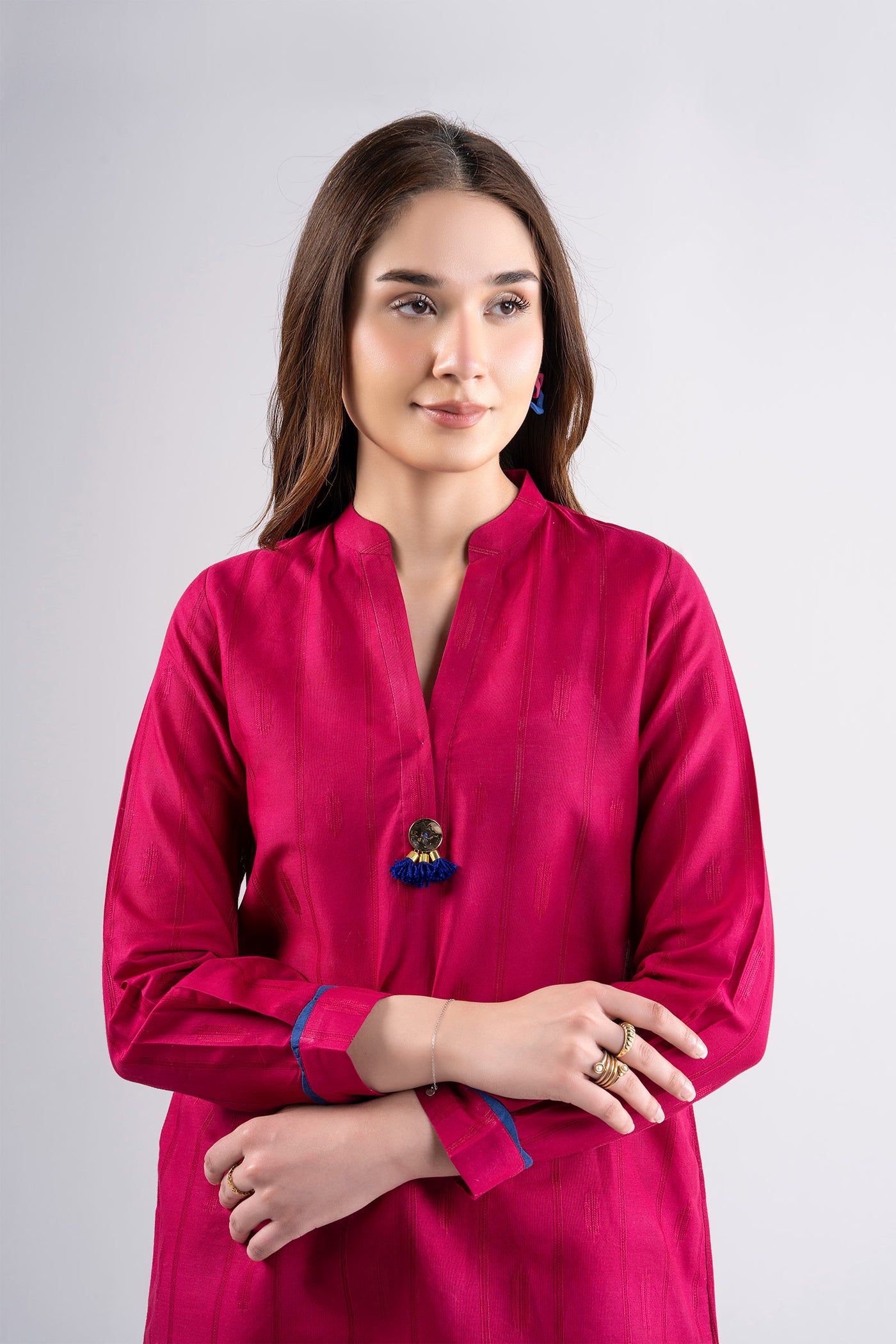 2 Pc Dyed Textured Suit