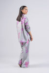 2 Pc Printed Textured Cotton Suit