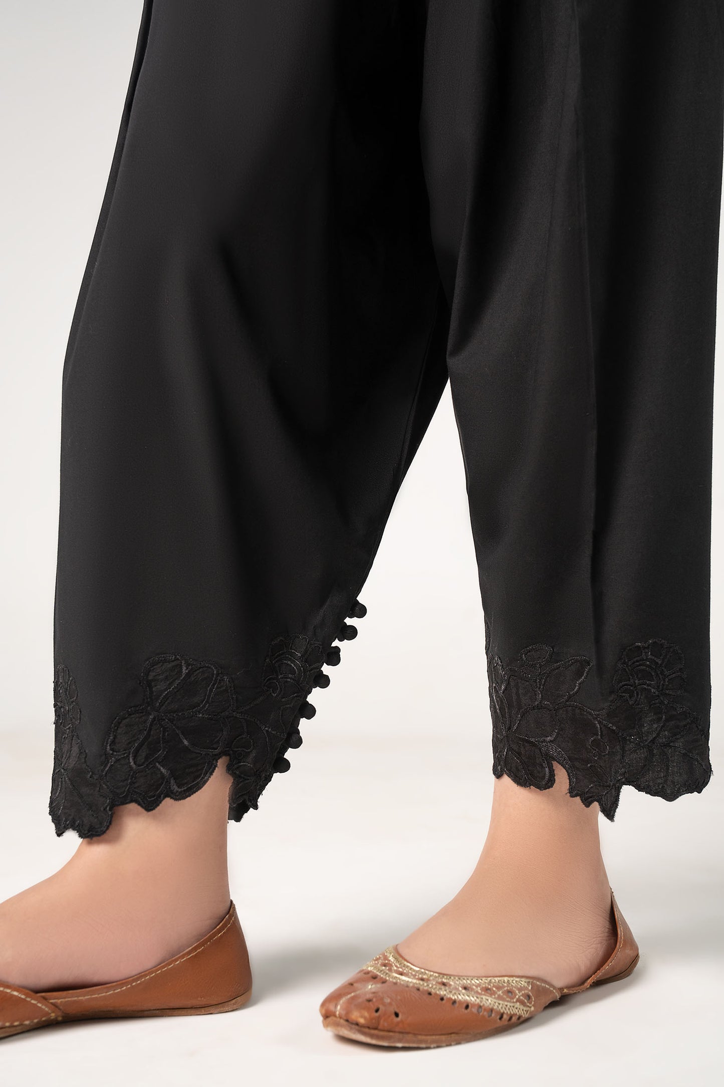 Embroidered Cambric Shalwar