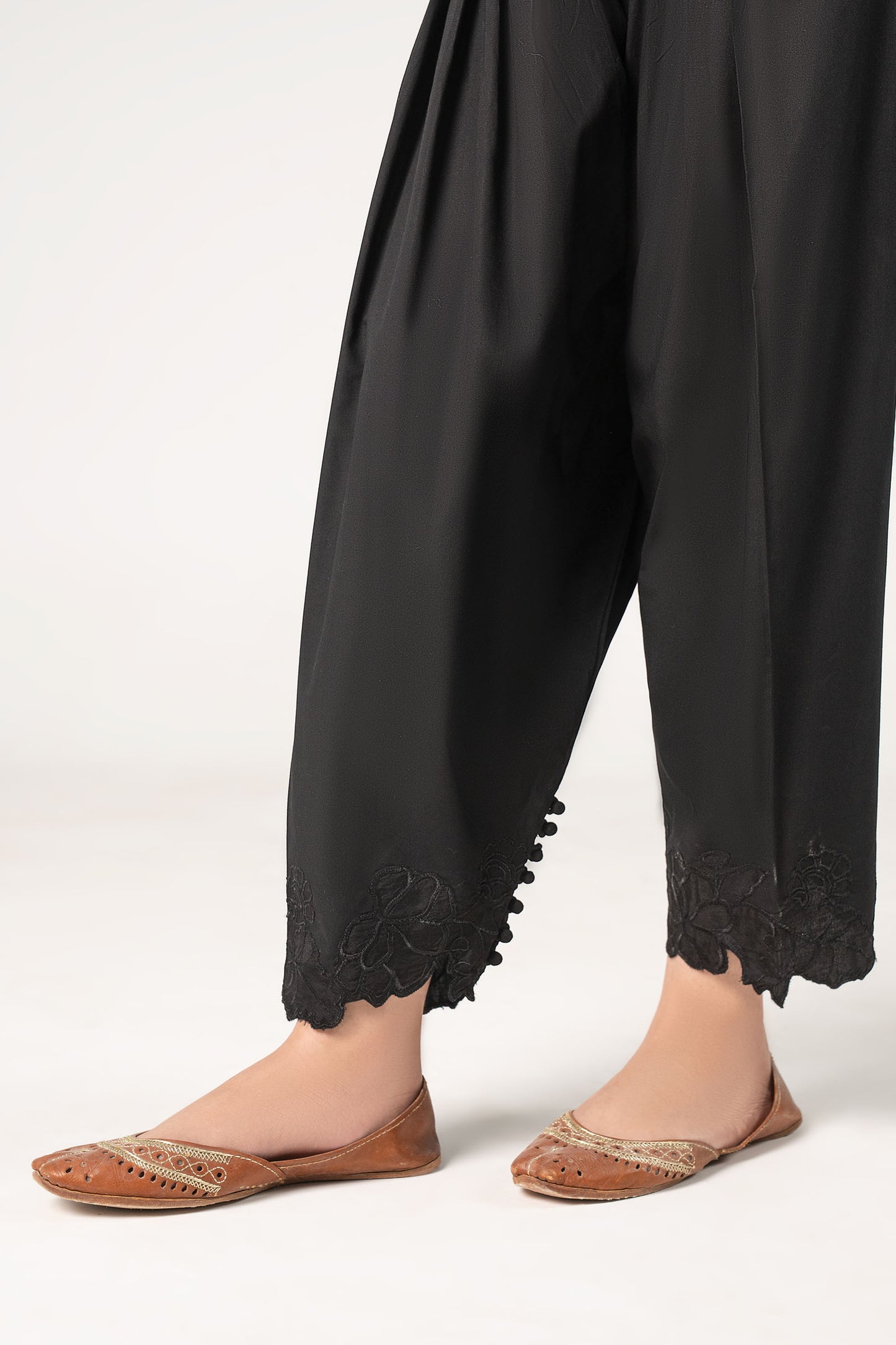 Embroidered Cambric Shalwar