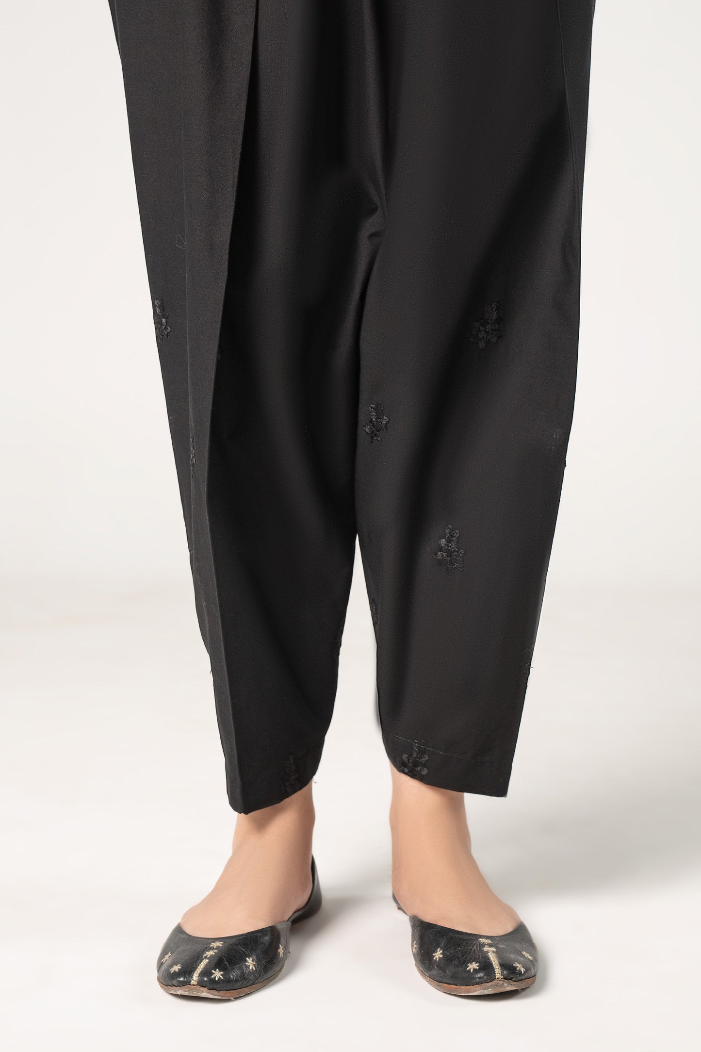 Embroidered Cambric Shalwar