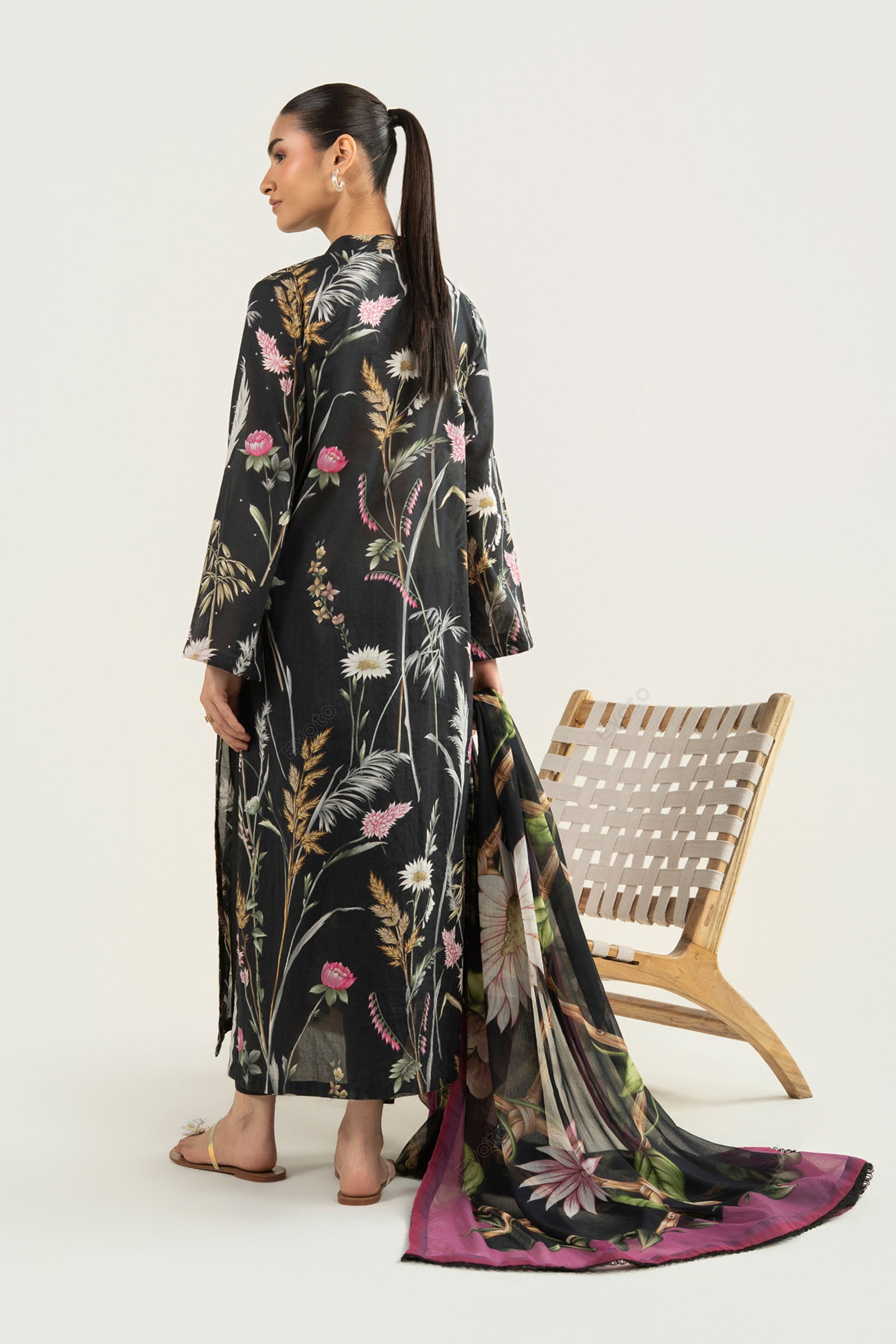 2 Pc Embroidered Lawn Suit