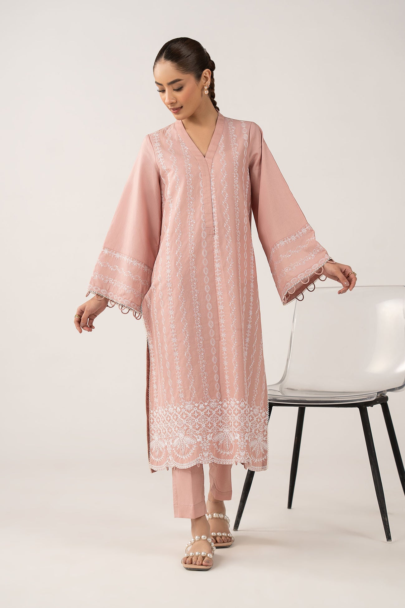 2 Pc Embroidered Lawn Suit