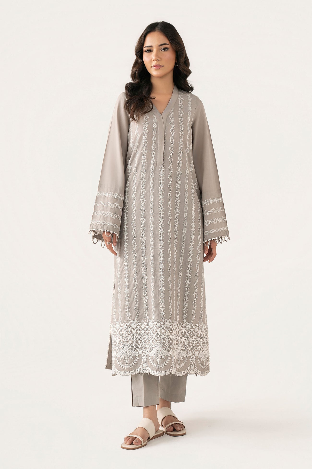 2 Pc Embroidered Lawn Suit