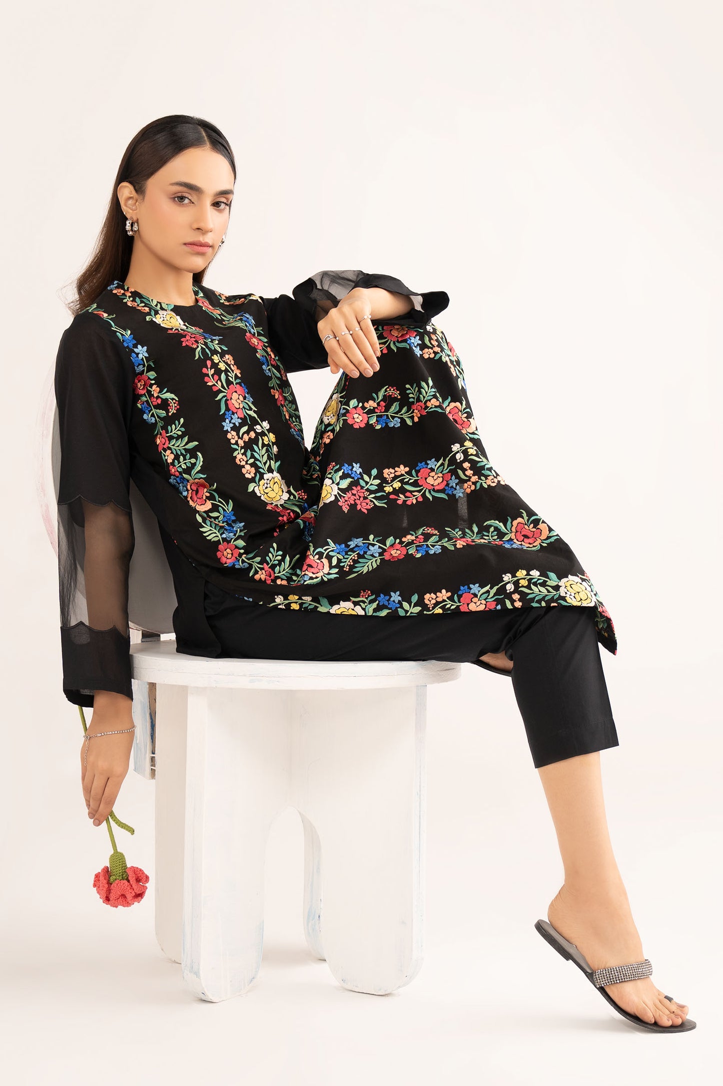 2 Pc Embroidered Lawn Suit