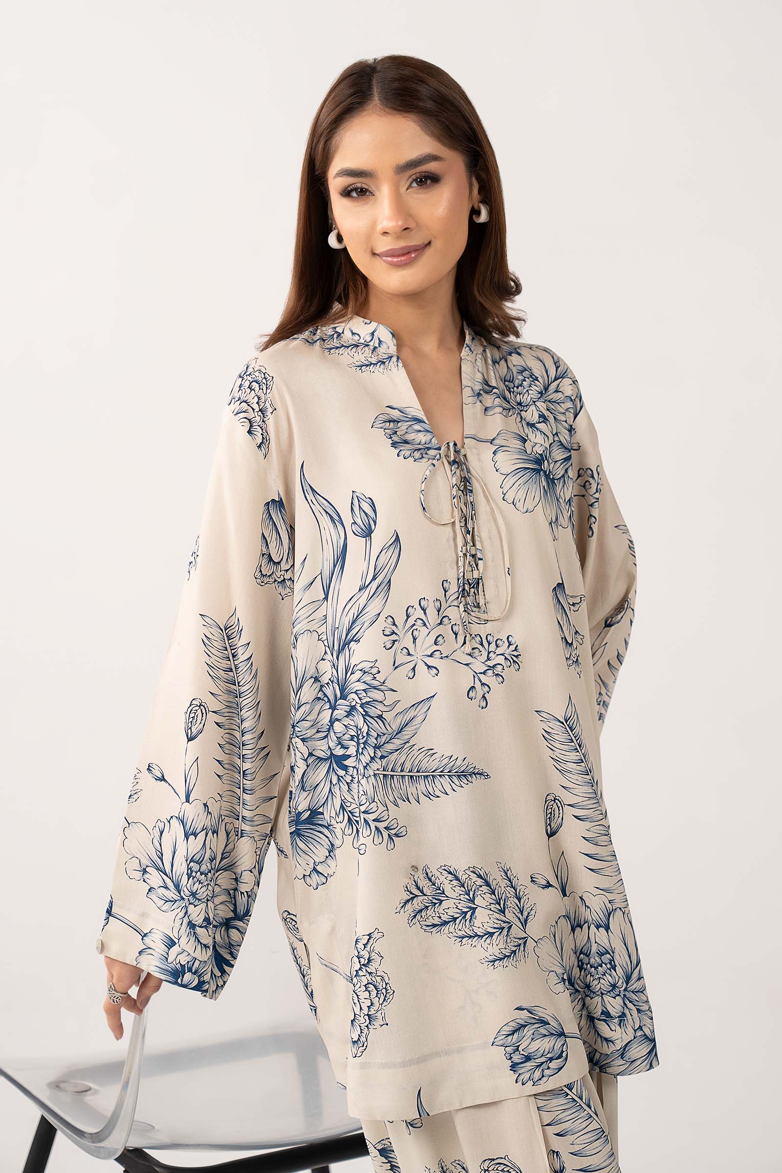 2 Pc Printed Arabic Lawn Suit