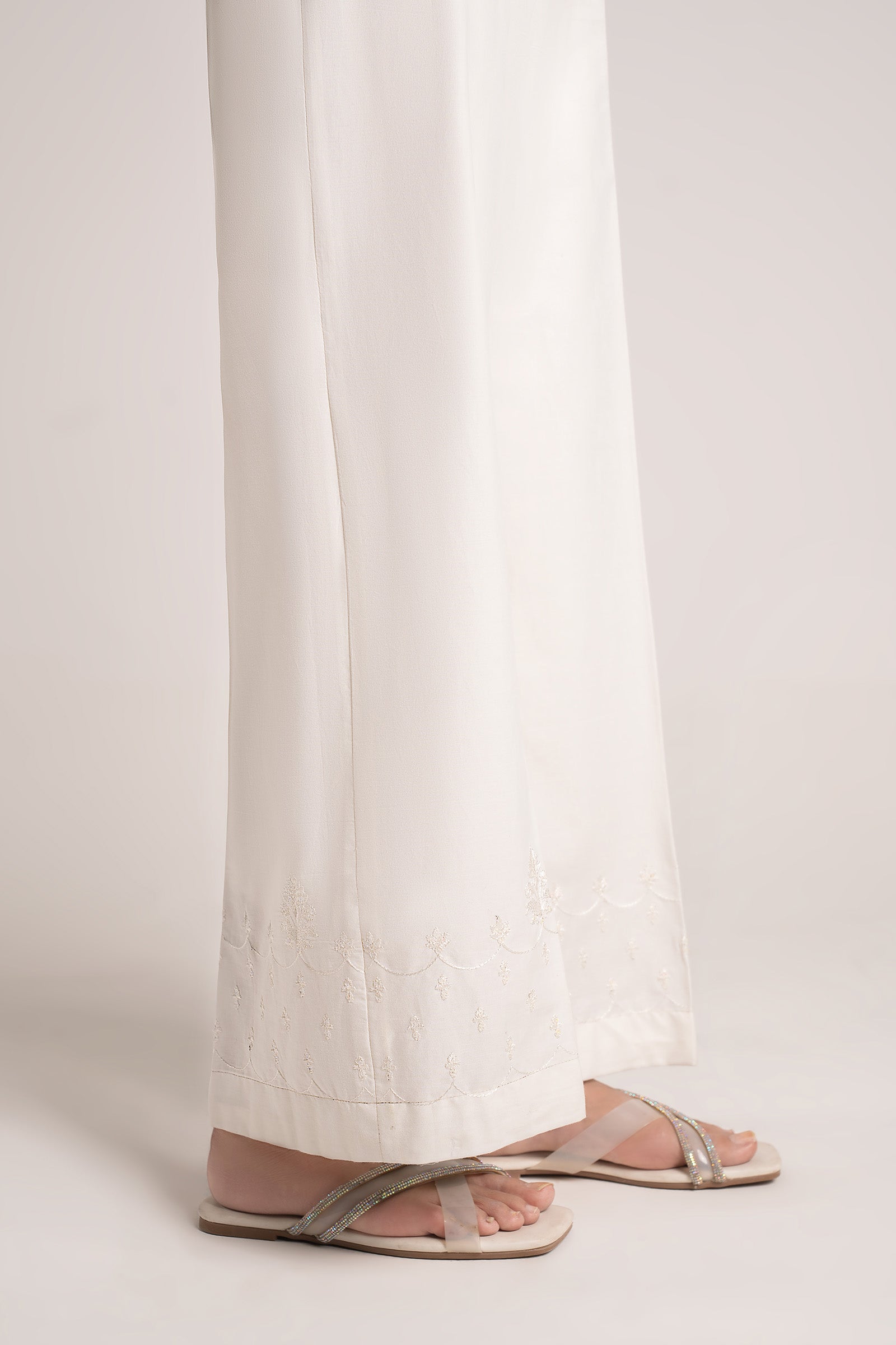 Embroidered Cambric Trouser