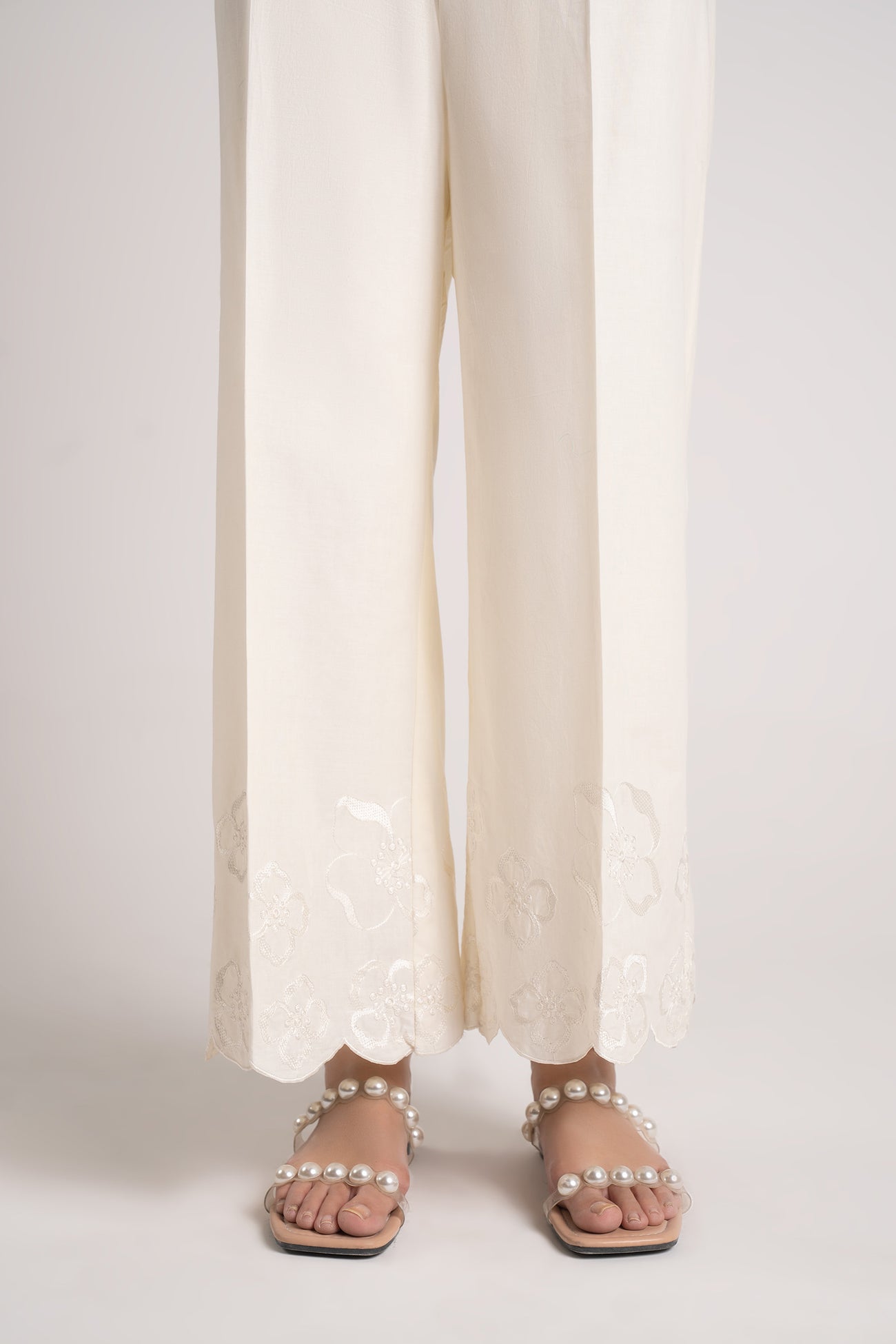 Embroidered Cambric Trouser