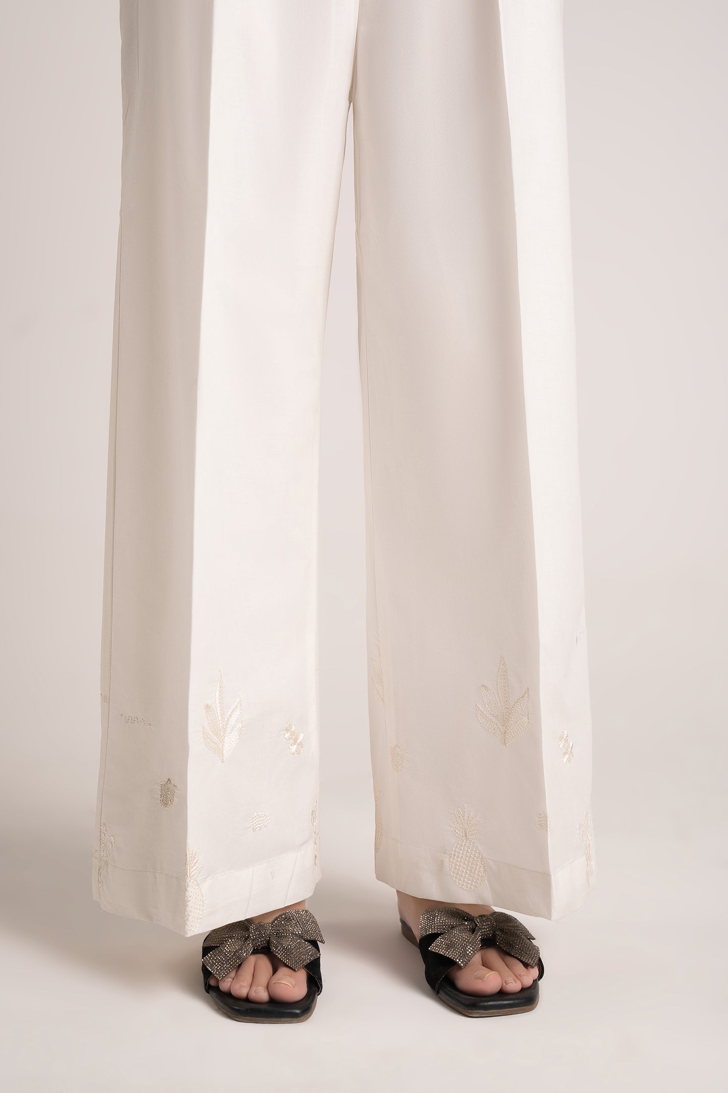 Embroidered Cambric Trouser