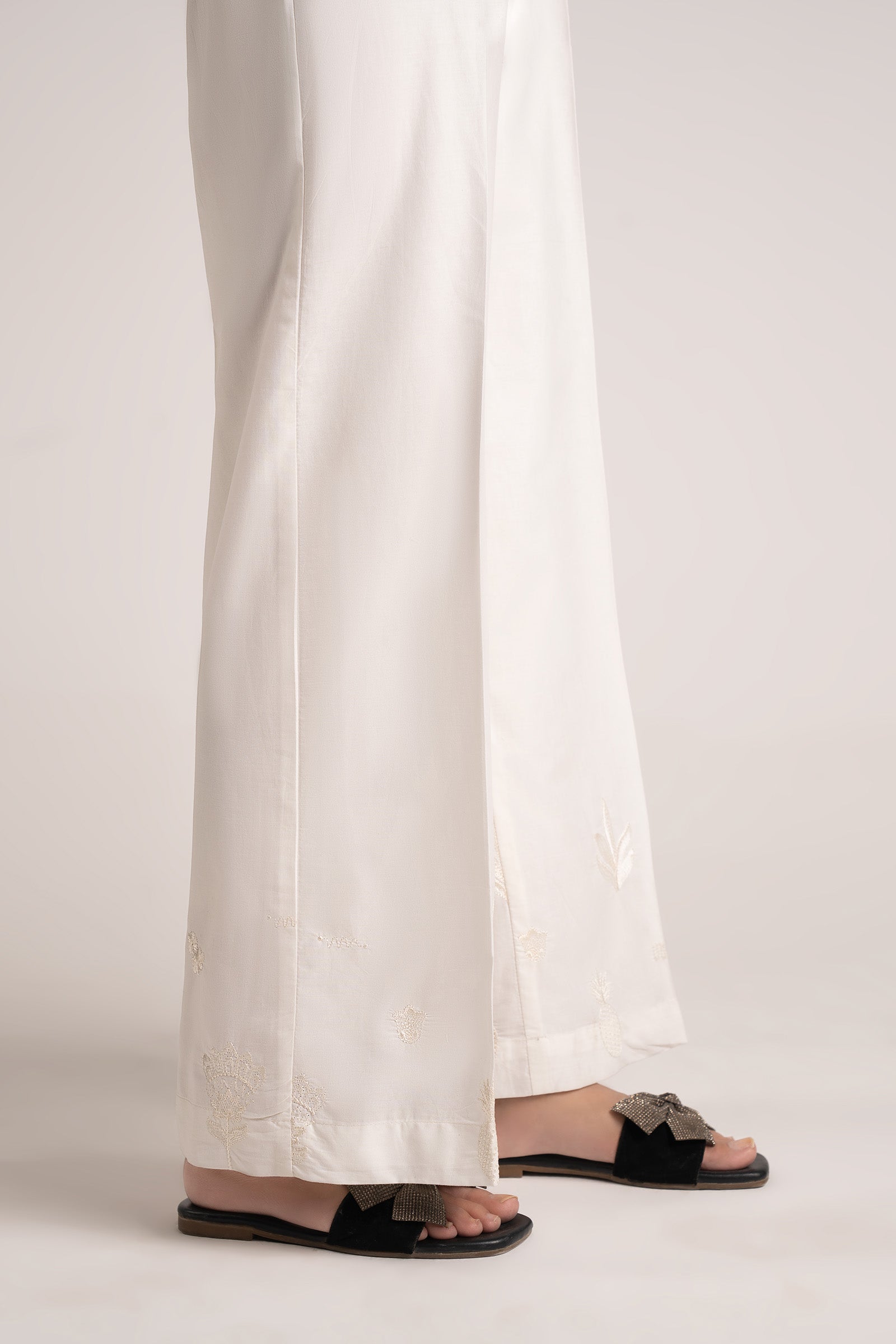 Embroidered Cambric Trouser