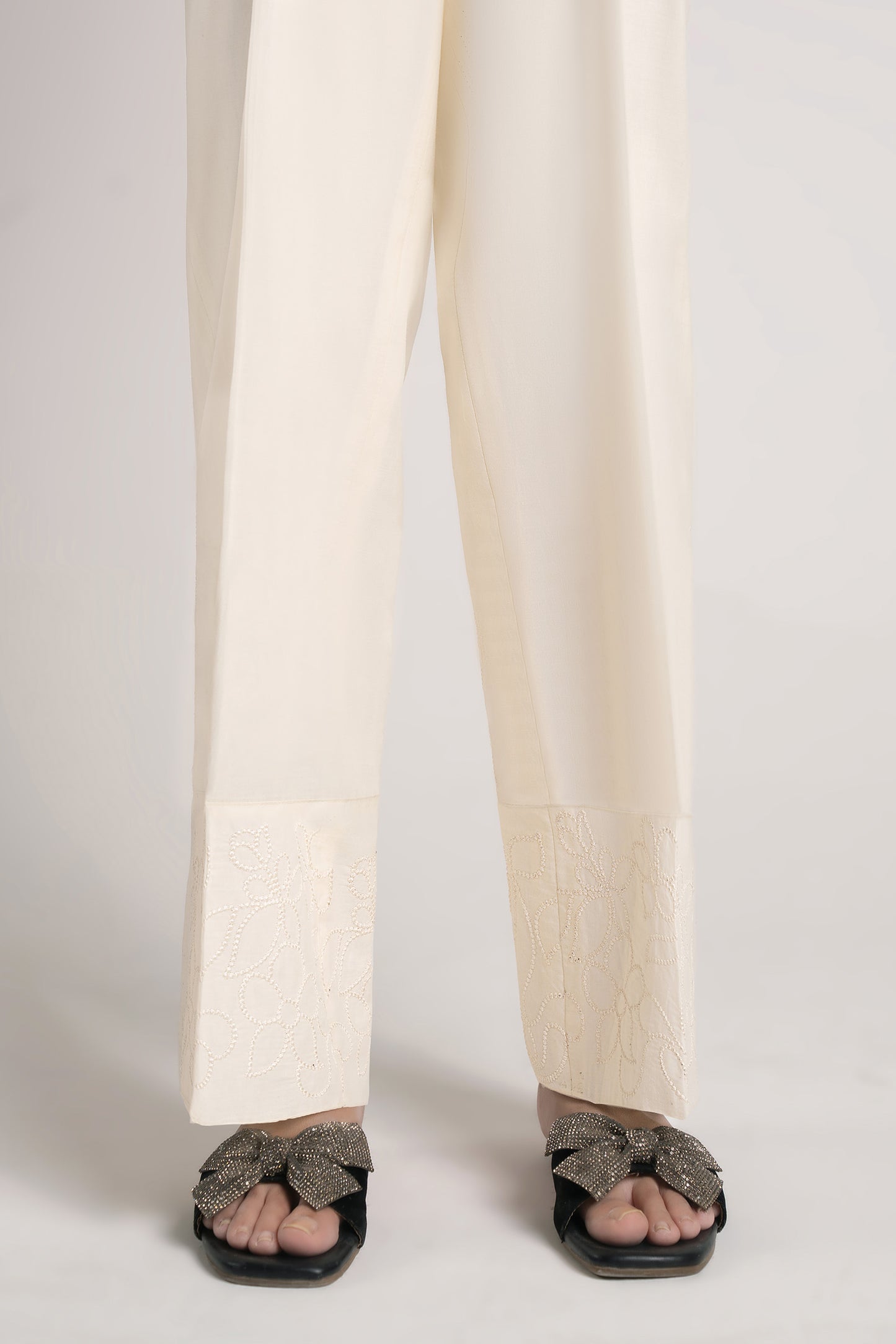 Embroidered Cambric Trouser