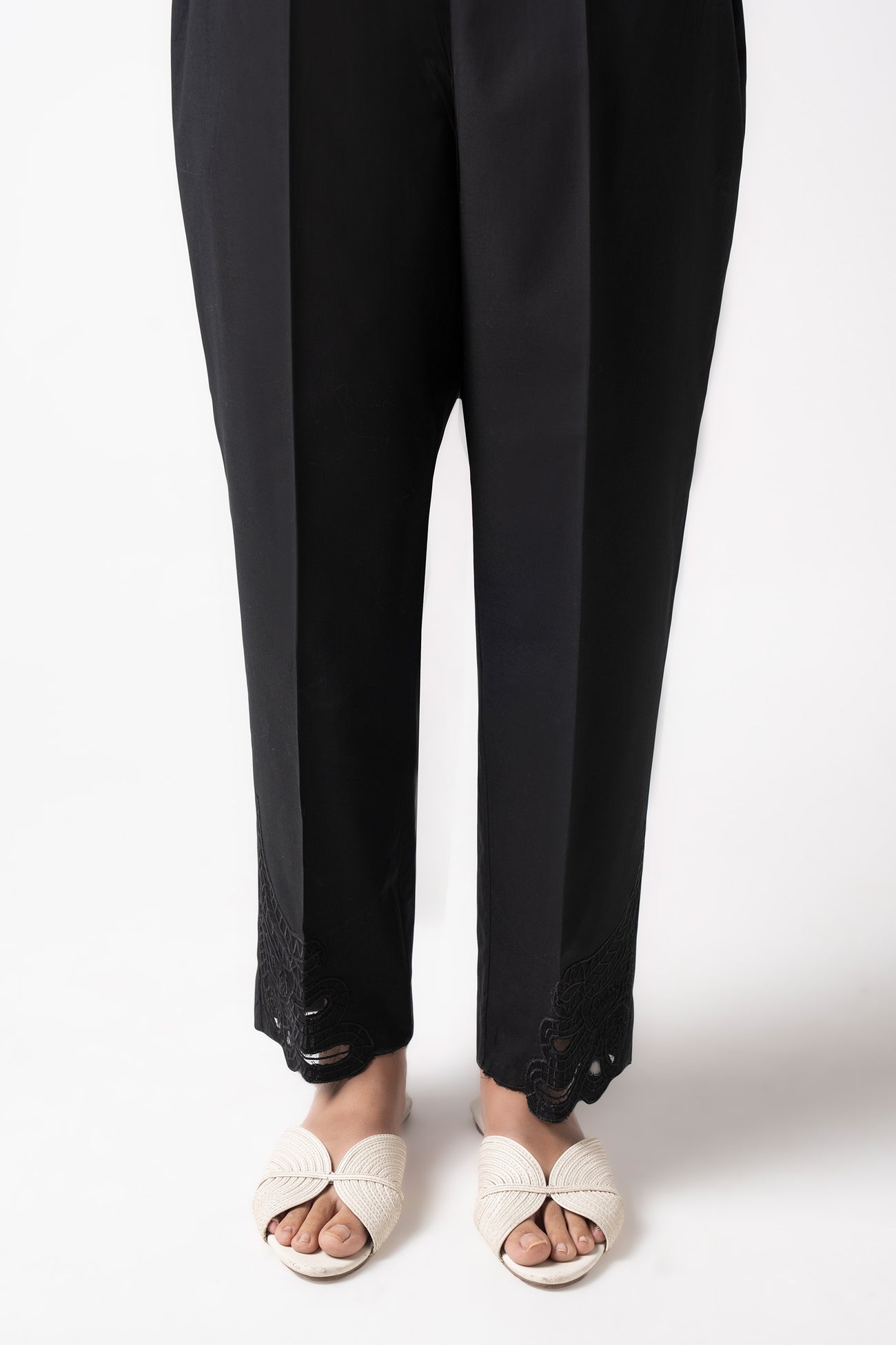 Embroidered Cambric Trouser