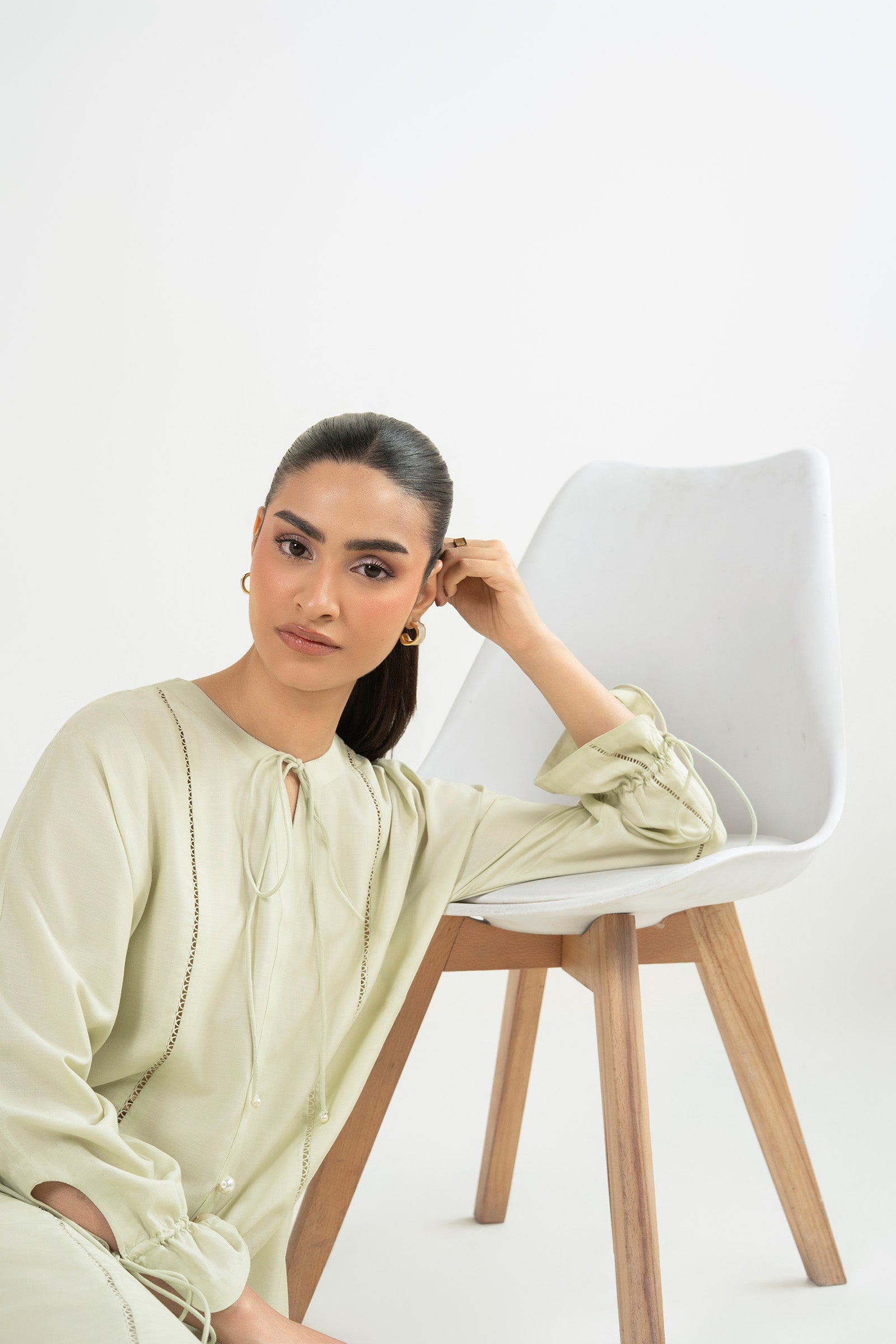 Dyed Slub Lawn Shirt