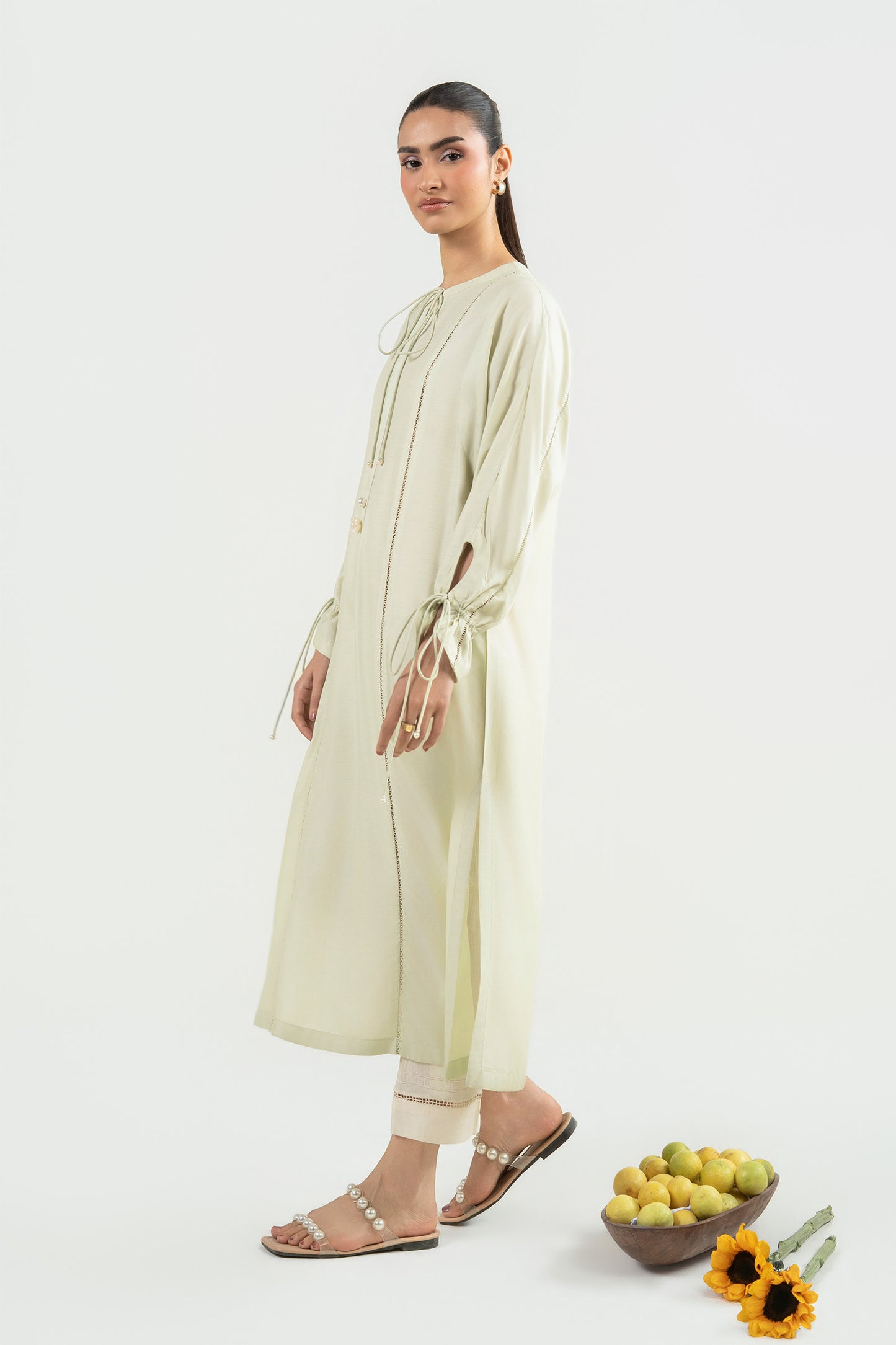 Dyed Slub Lawn Shirt