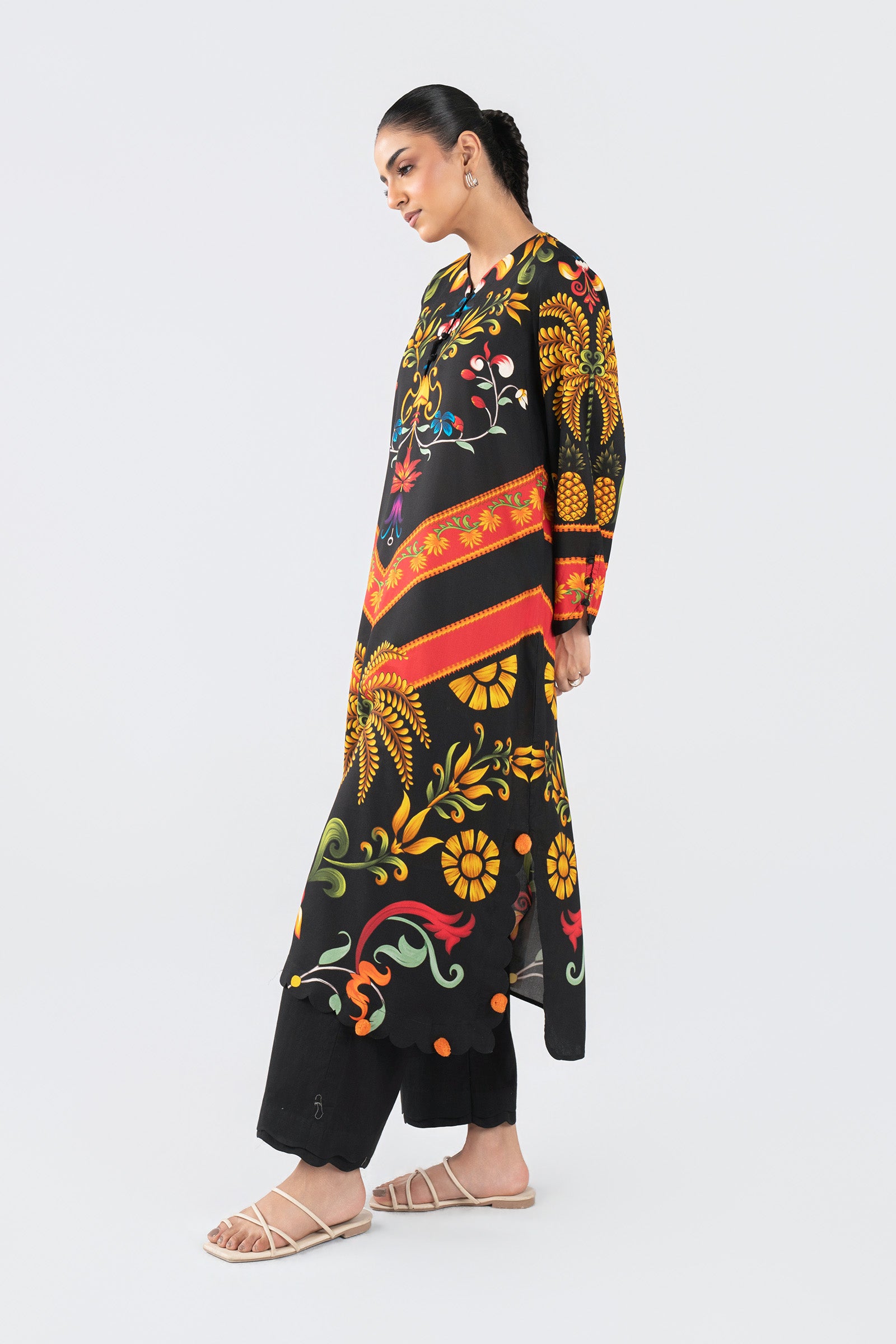 Printed Arabic Lawn Shirt