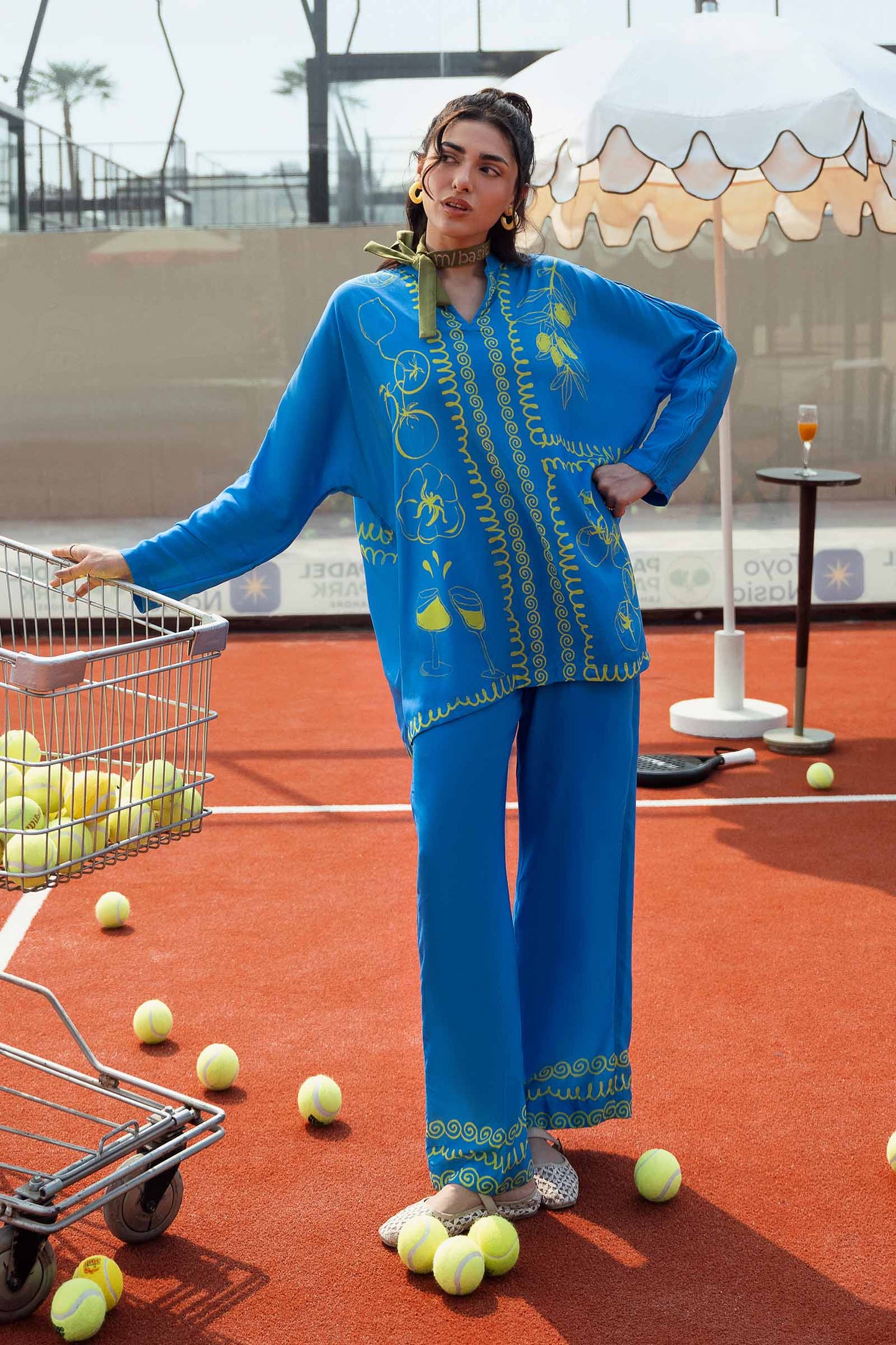 2 Pc Printed Arabic Lawn Suit