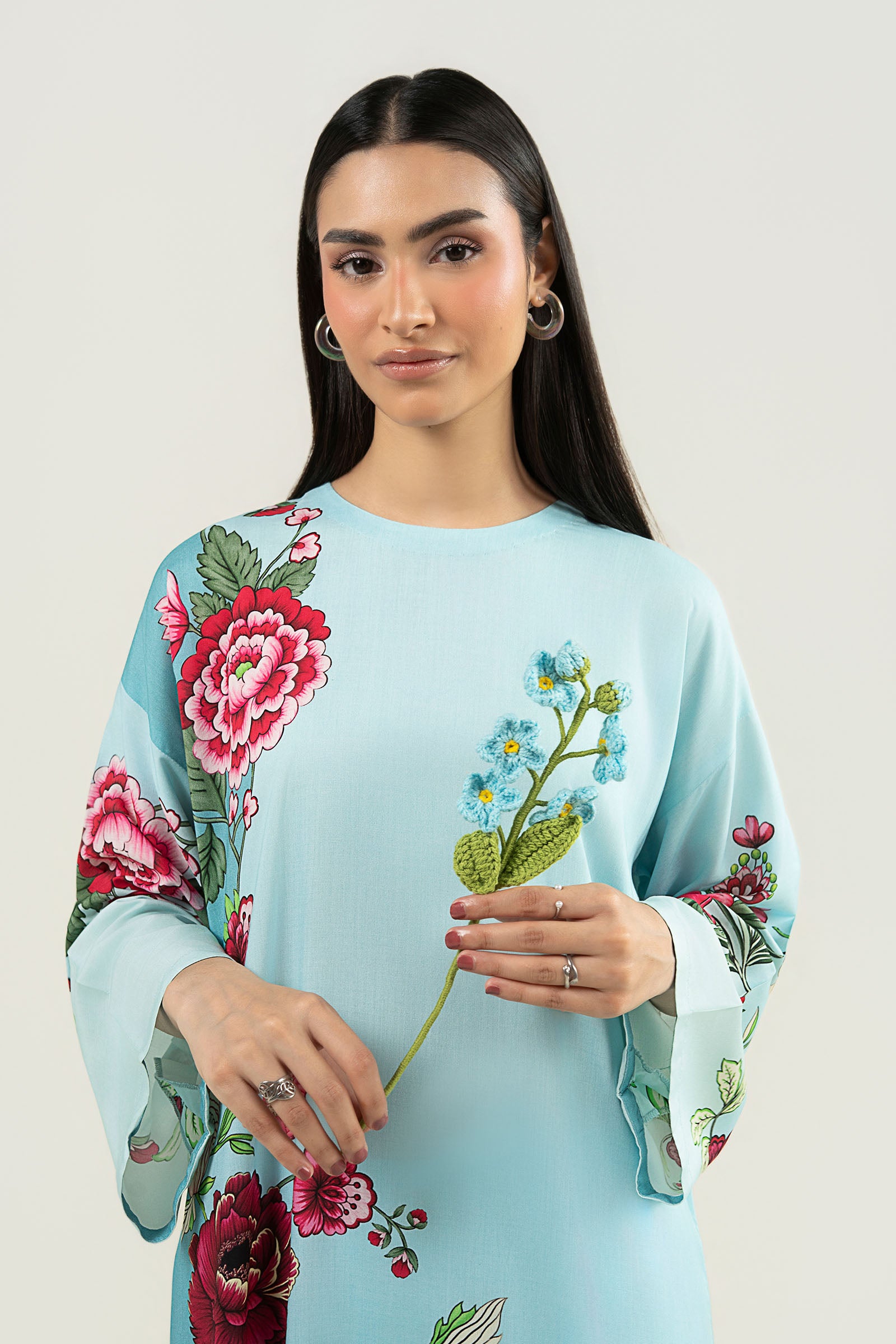 Printed Arabic Lawn Shirt