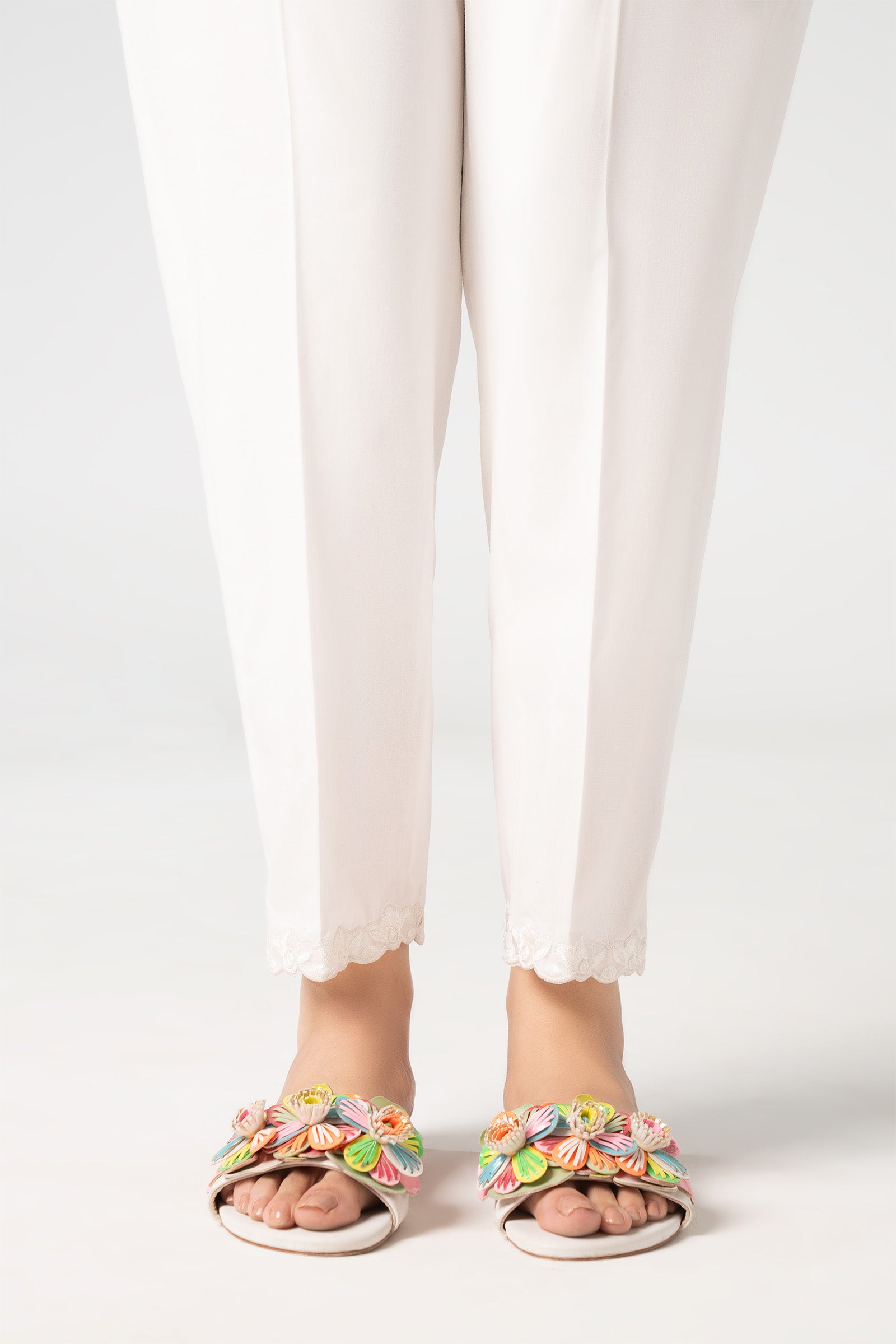 Embroidered Cambric Trouser