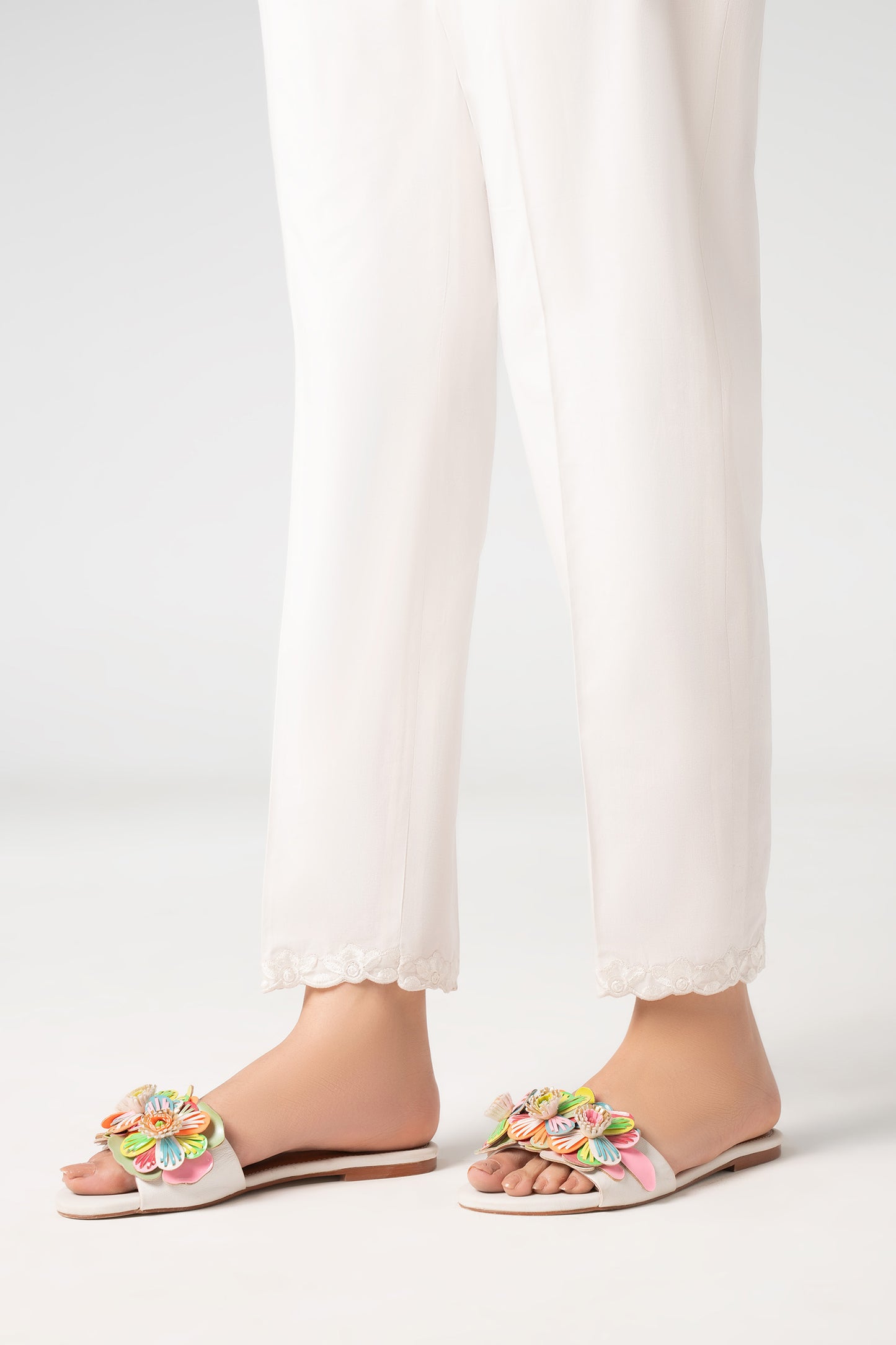Embroidered Cambric Trouser