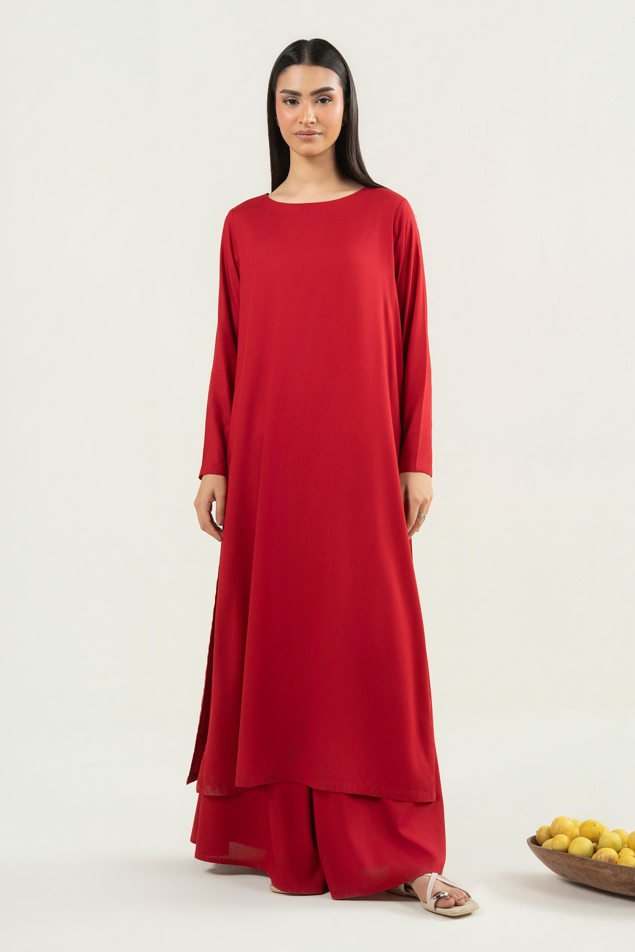 2 Pc Dyed Arabic Lawn Suit