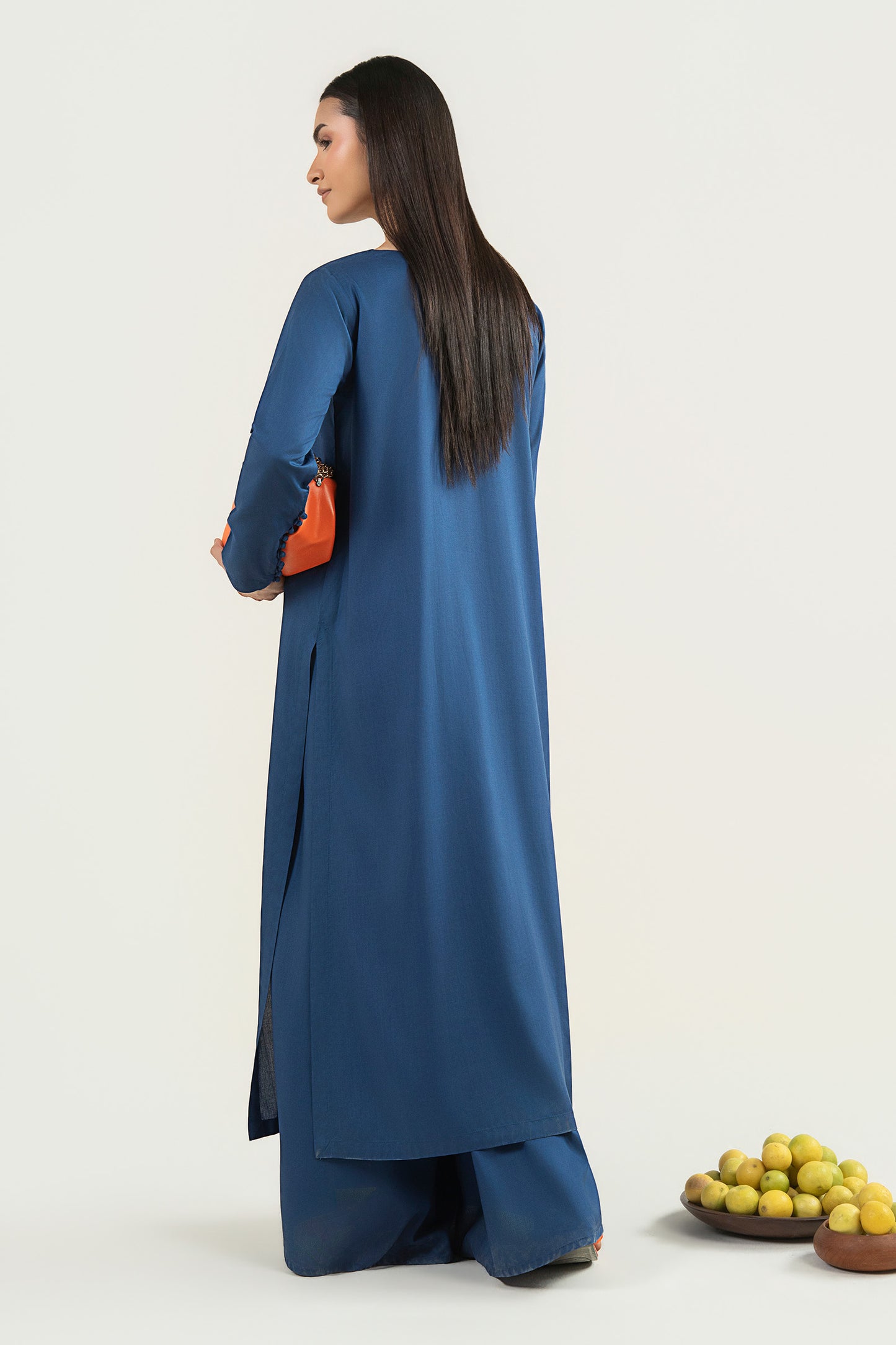 2 Pc Dyed Arabic Lawn Suit