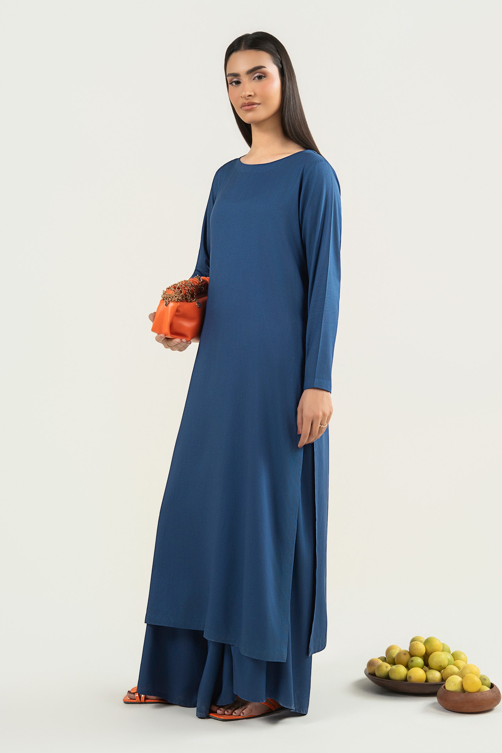 2 Pc Dyed Arabic Lawn Suit