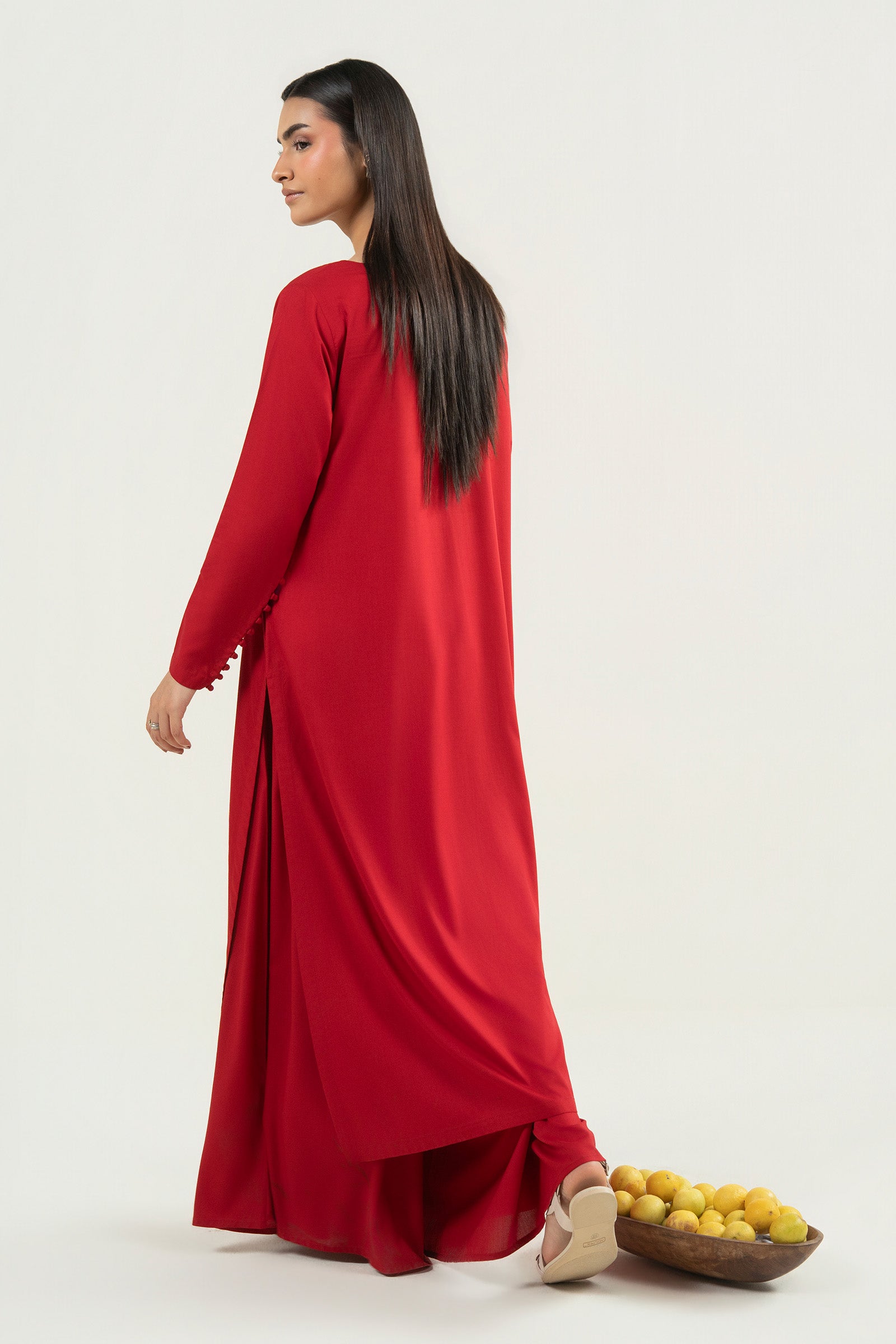 2 Pc Dyed Arabic Lawn Suit