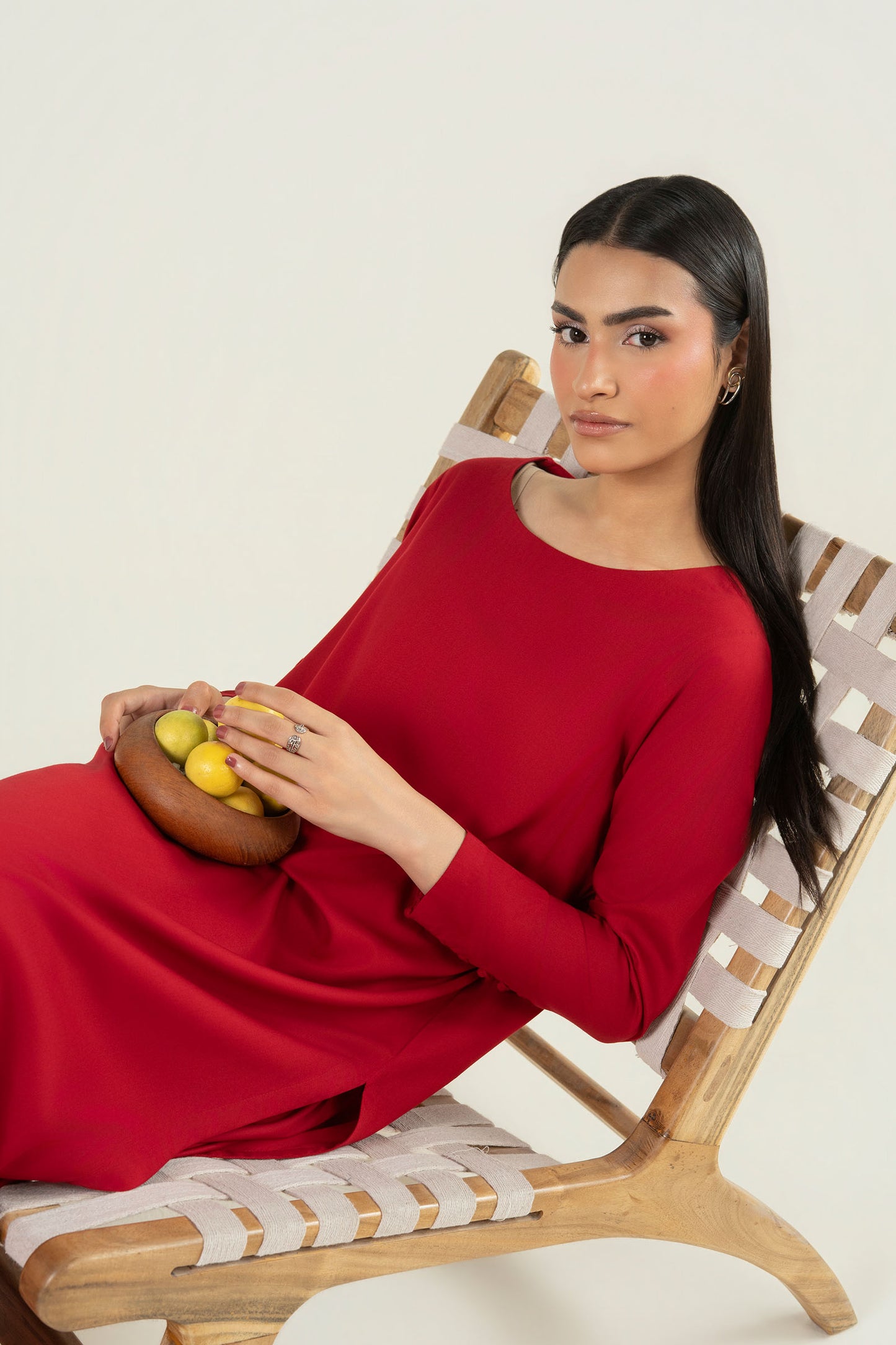 2 Pc Dyed Arabic Lawn Suit