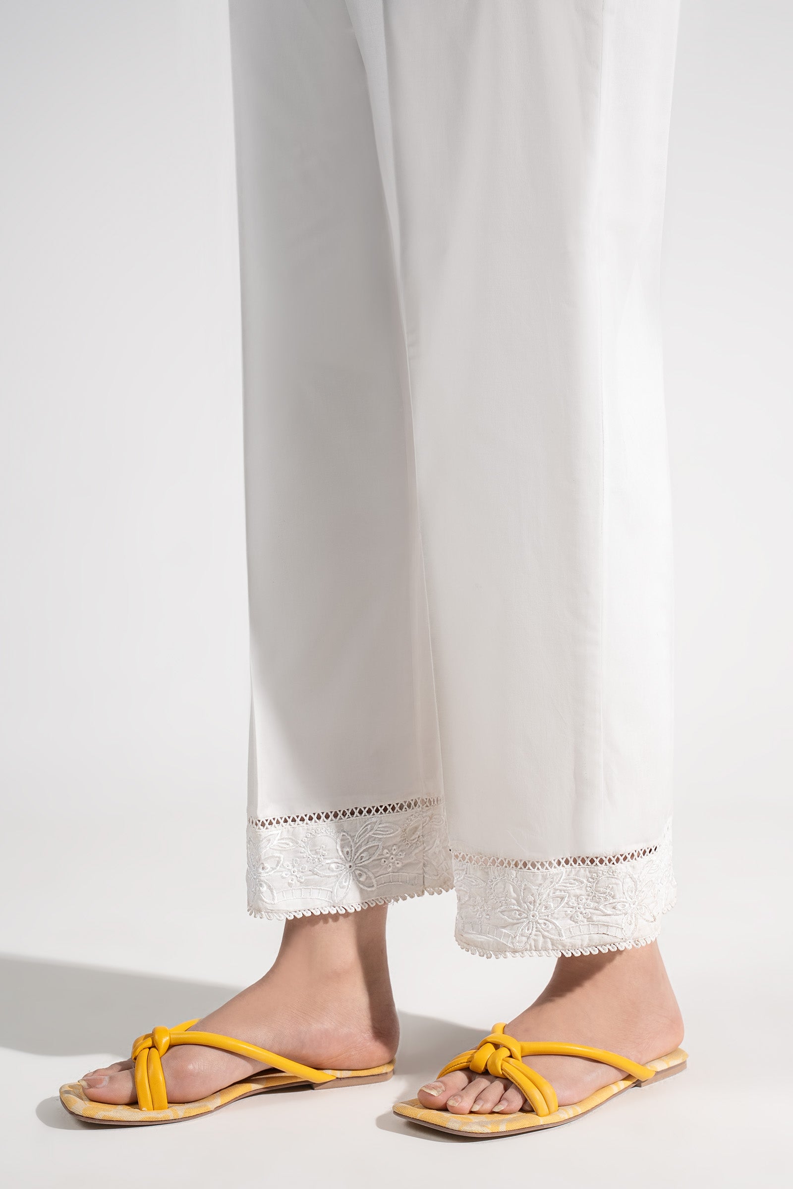 Embroidered Cambric Trouser
