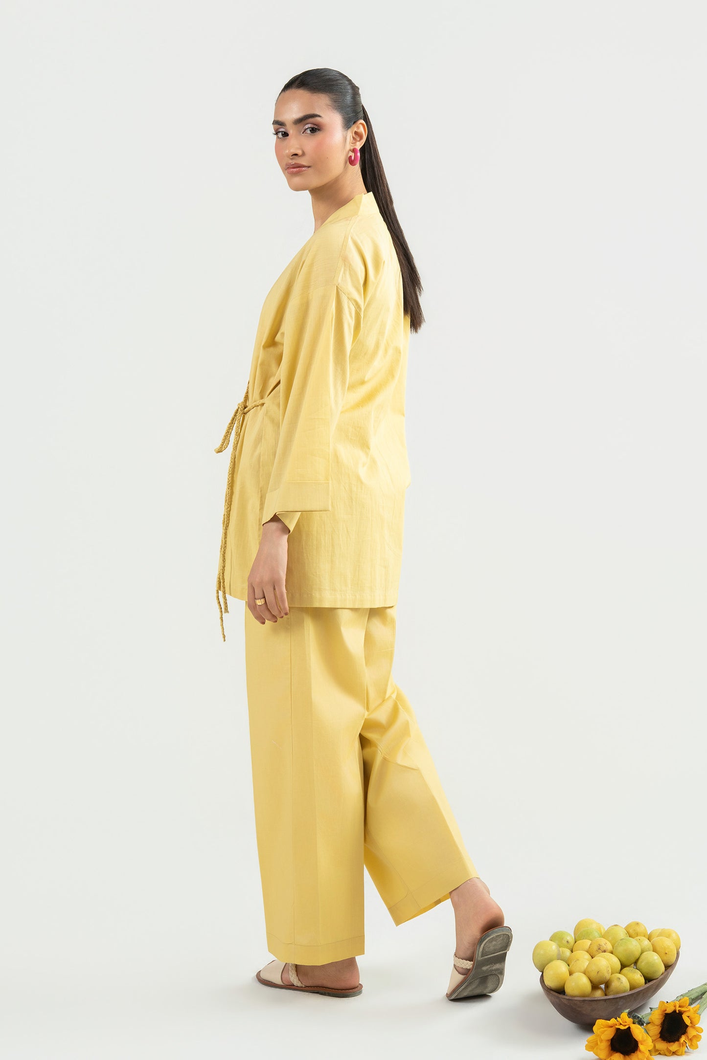 2 Pc Dyed Cotton Dobby Suit