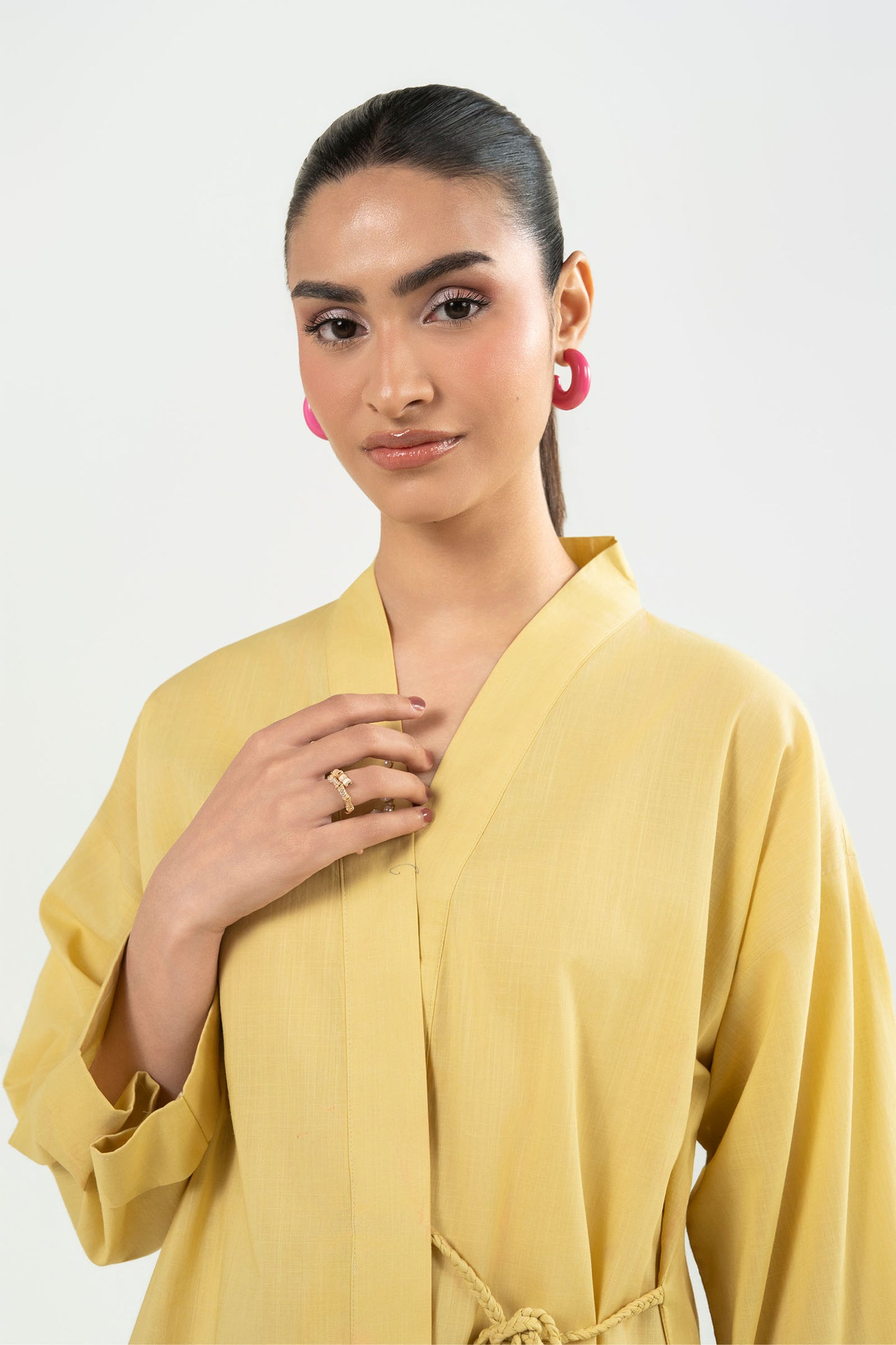 2 Pc Dyed Cotton Dobby Suit