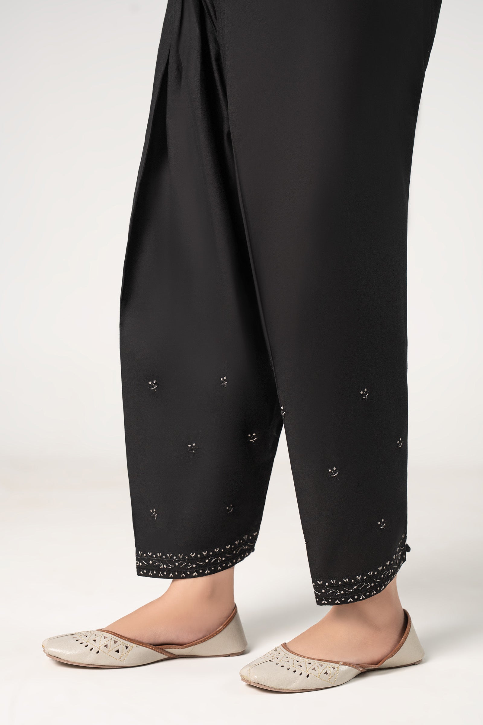 Embroidered Cambric Trouser