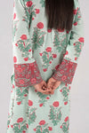 2 Pc Printed Slub Lawn Suit