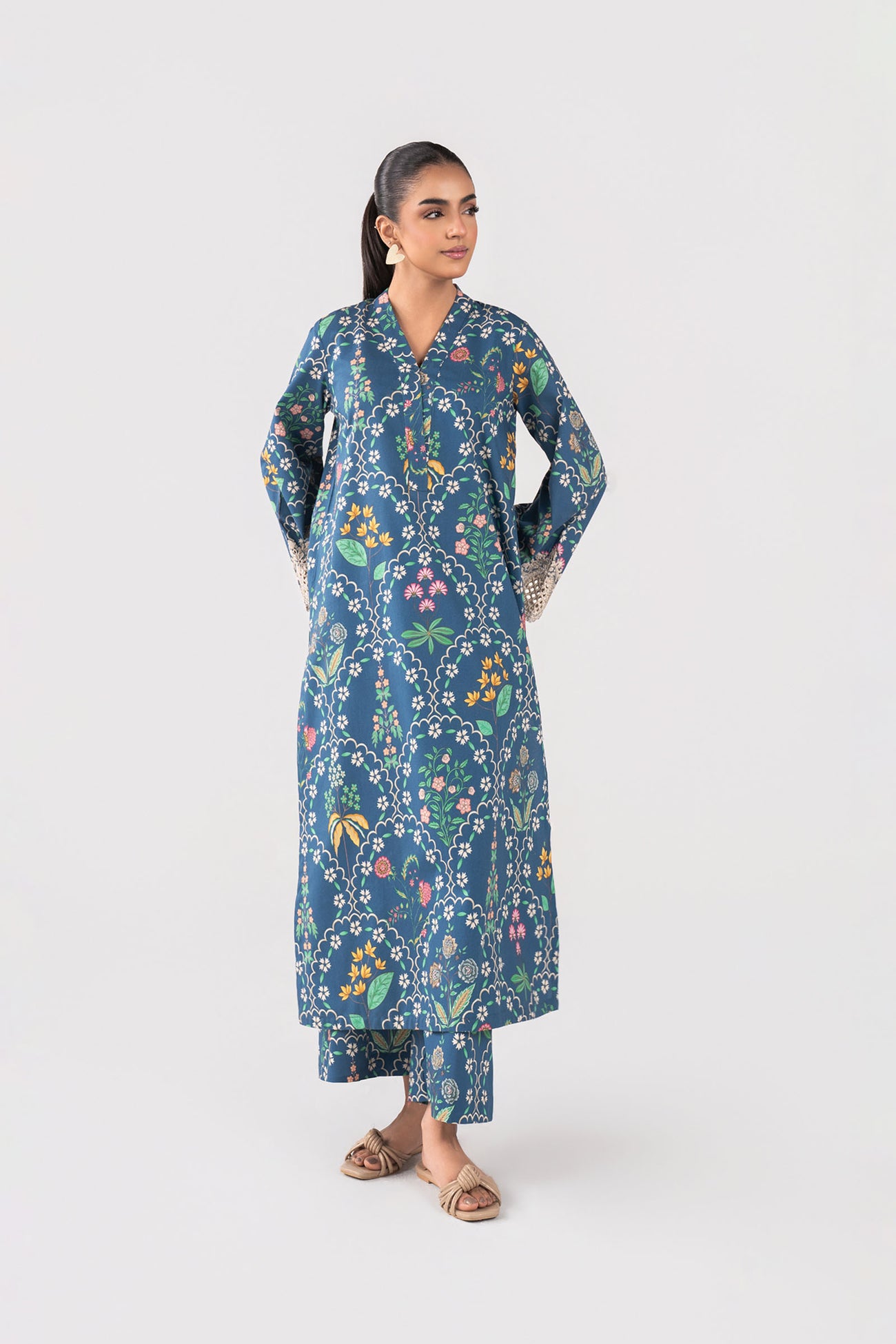 2 Pc Embroidered Lawn Suit