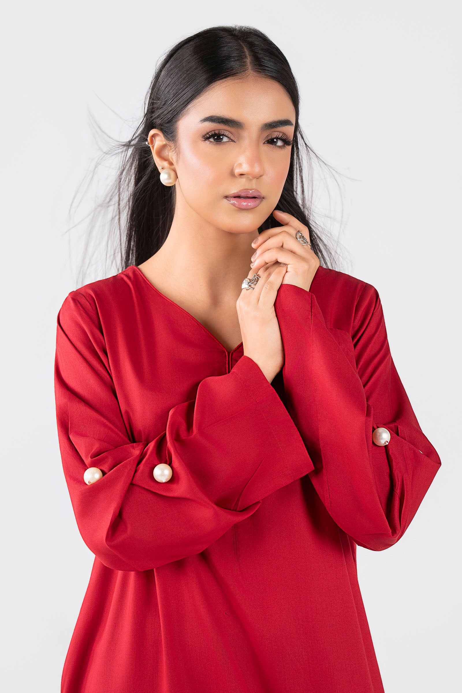 Dyed Arabic Lawn Shirt