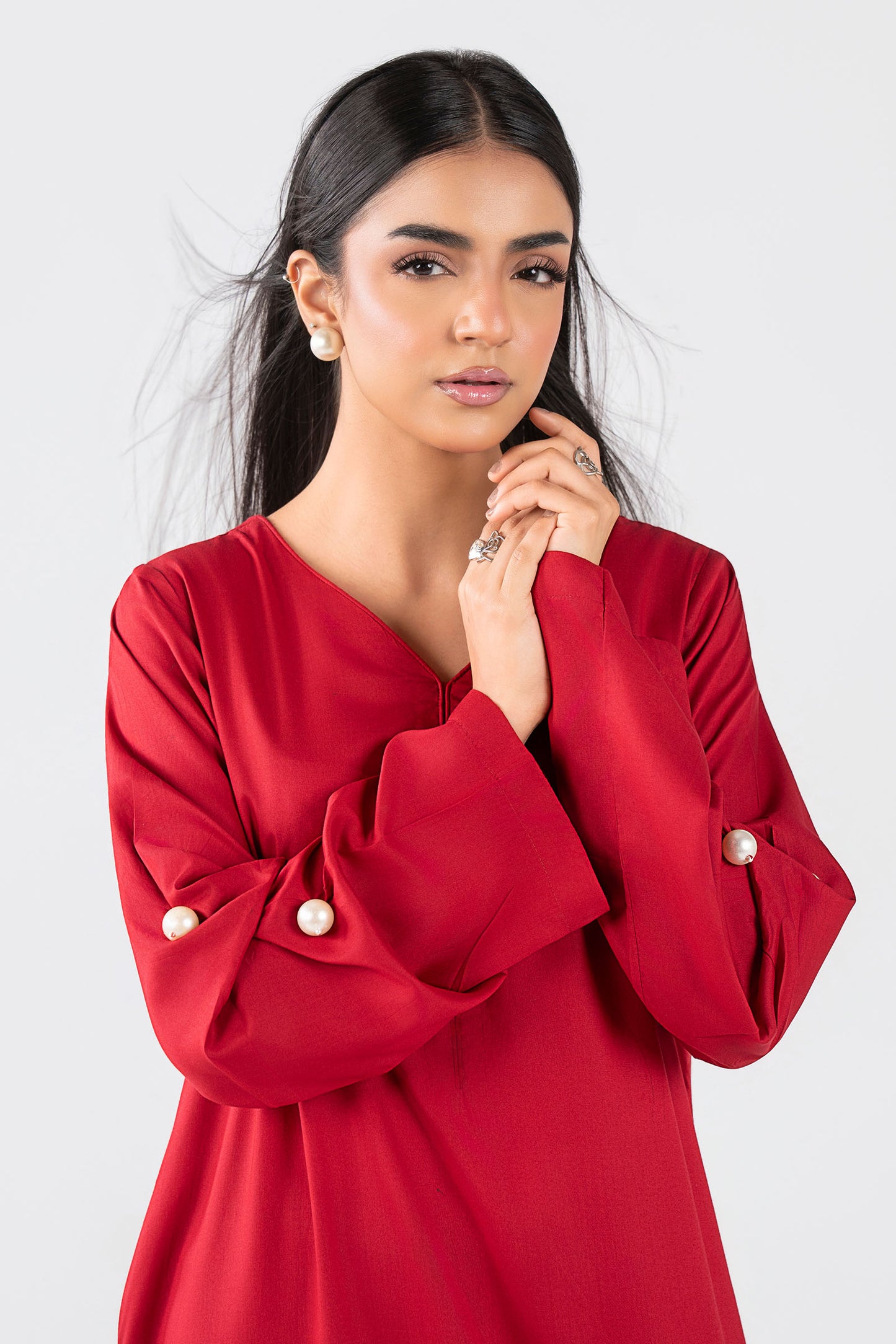 Dyed Arabic Lawn Shirt