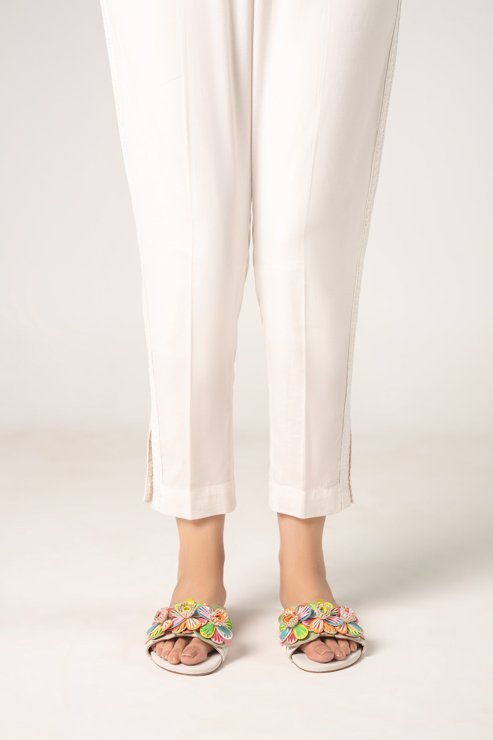Embroidered Cambric Trouser