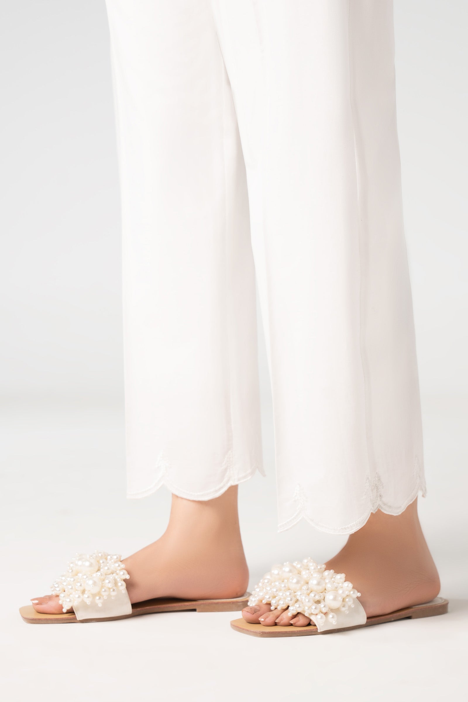 Embroidered Cambric Trouser