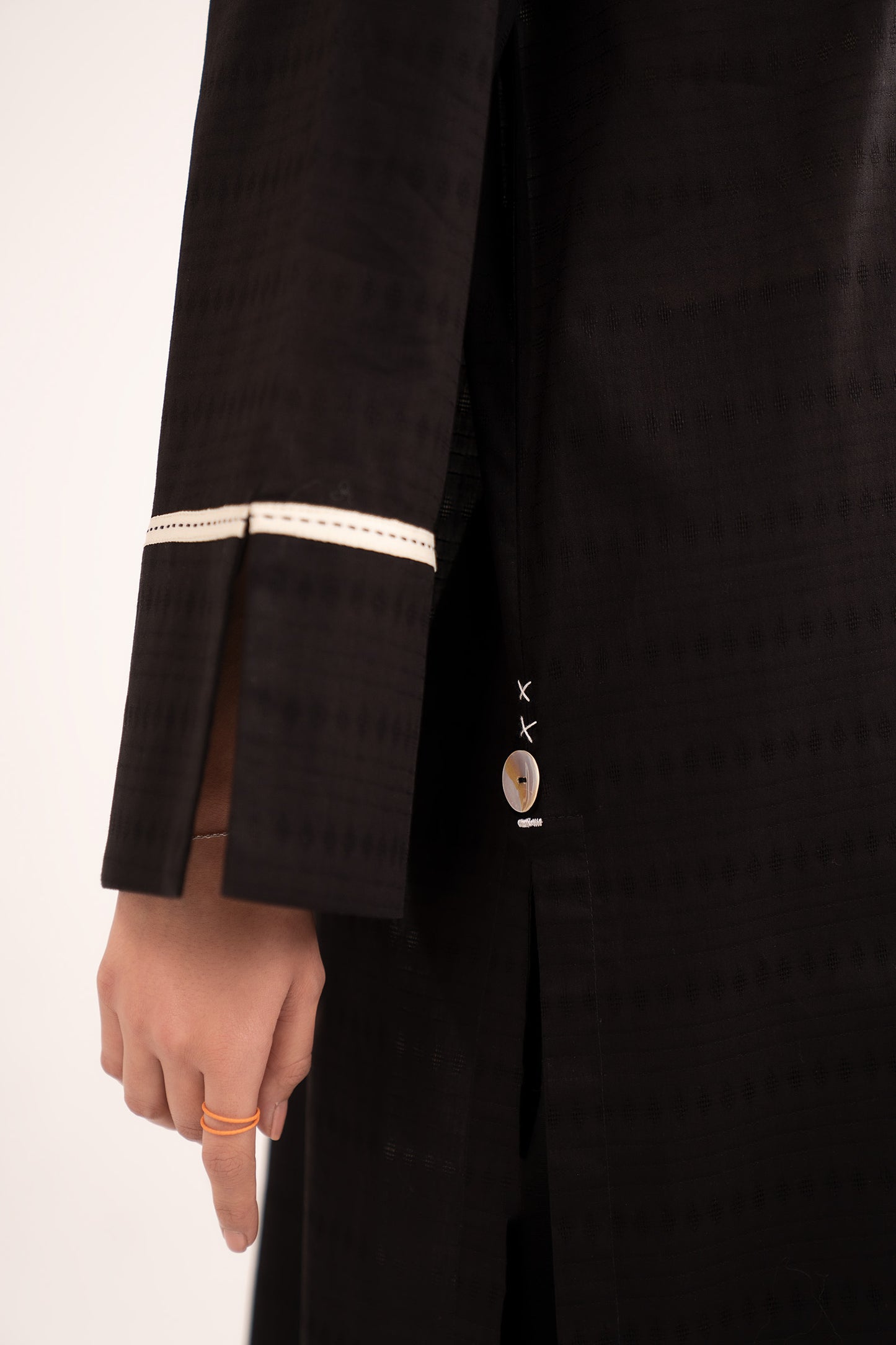 Dyed Dobby Cotton Shirt