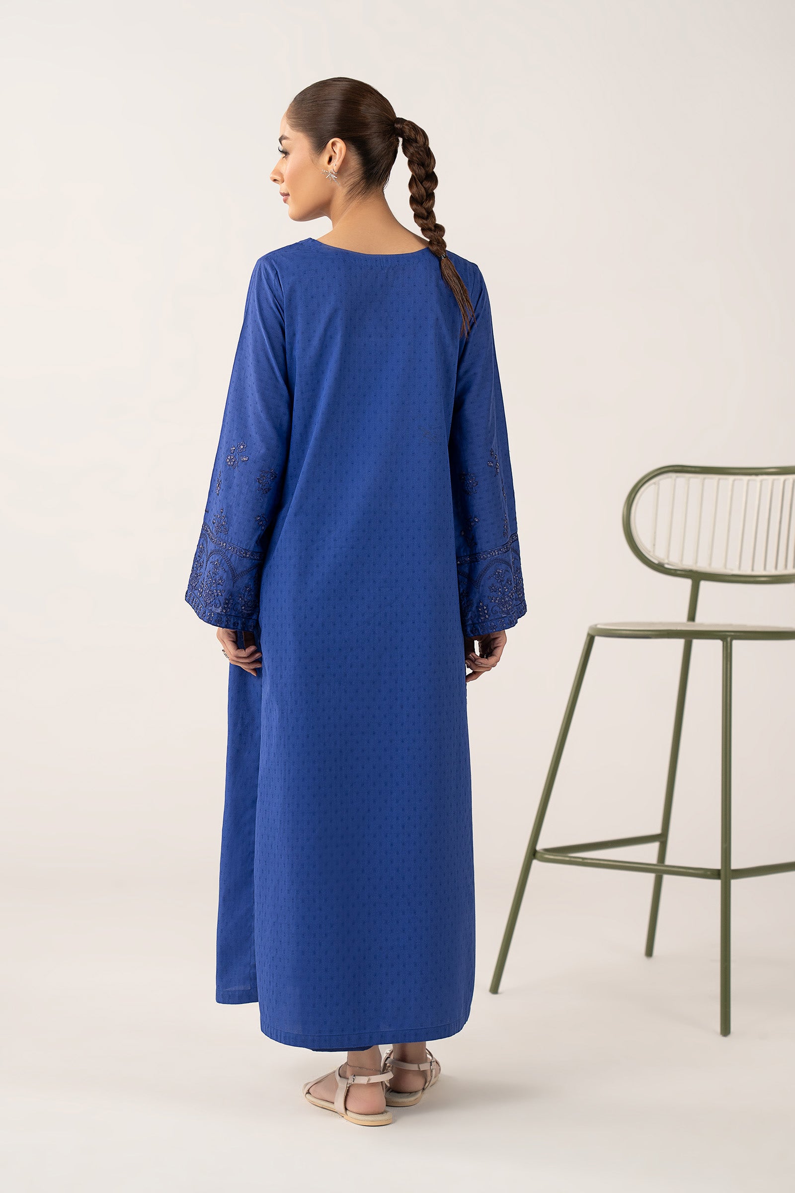 Embroidered Dobby Cotton Shirt