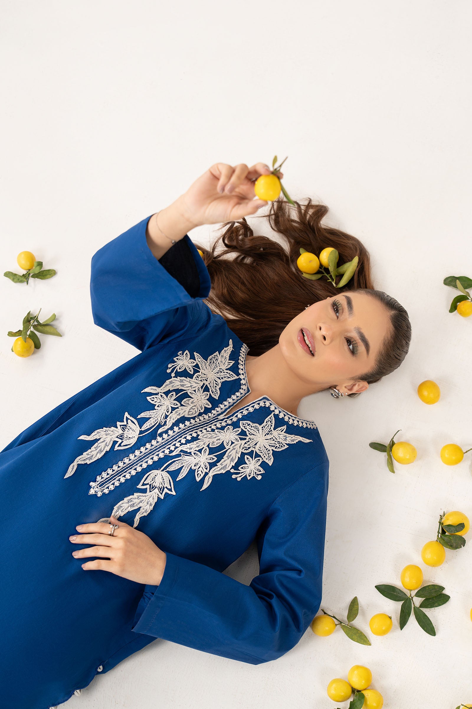 Embroidered Dobby Cotton Shirt