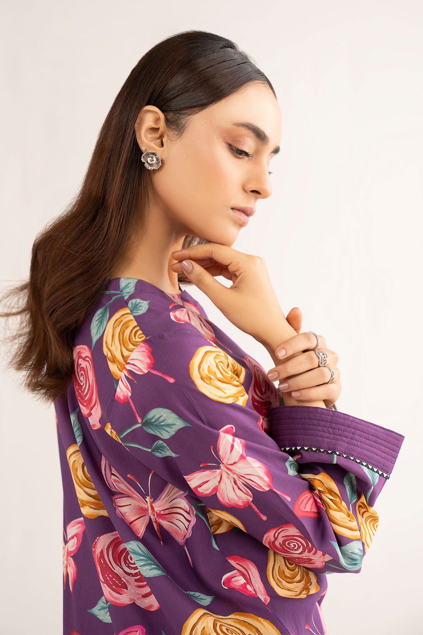 Printed Arabic Lawn Shirt