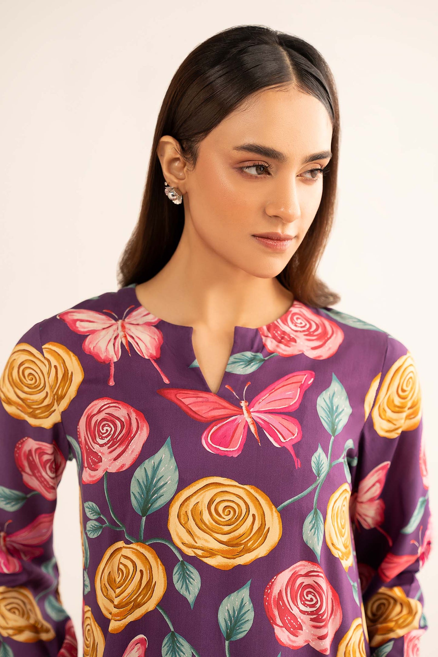 Printed Arabic Lawn Shirt