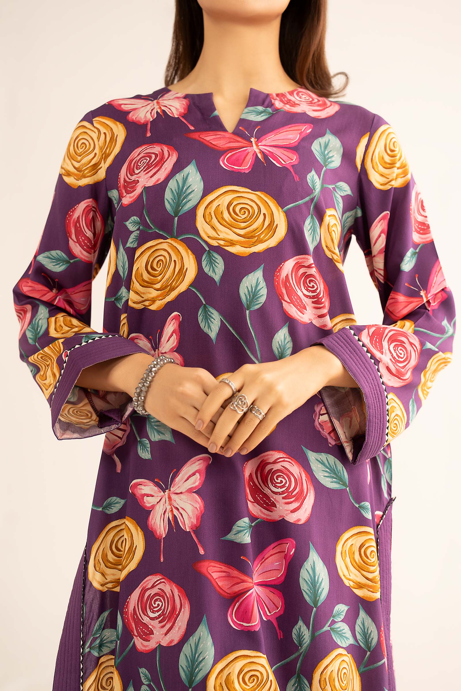 Printed Arabic Lawn Shirt