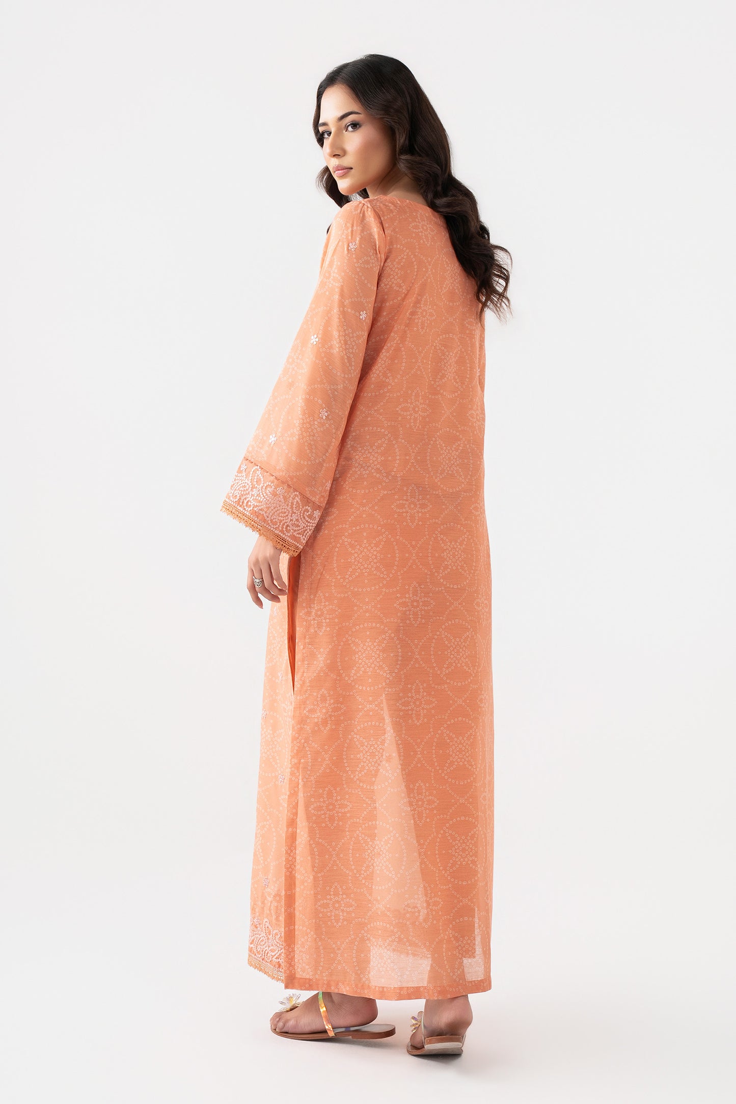 Embroidered Paper Lawn Shirt