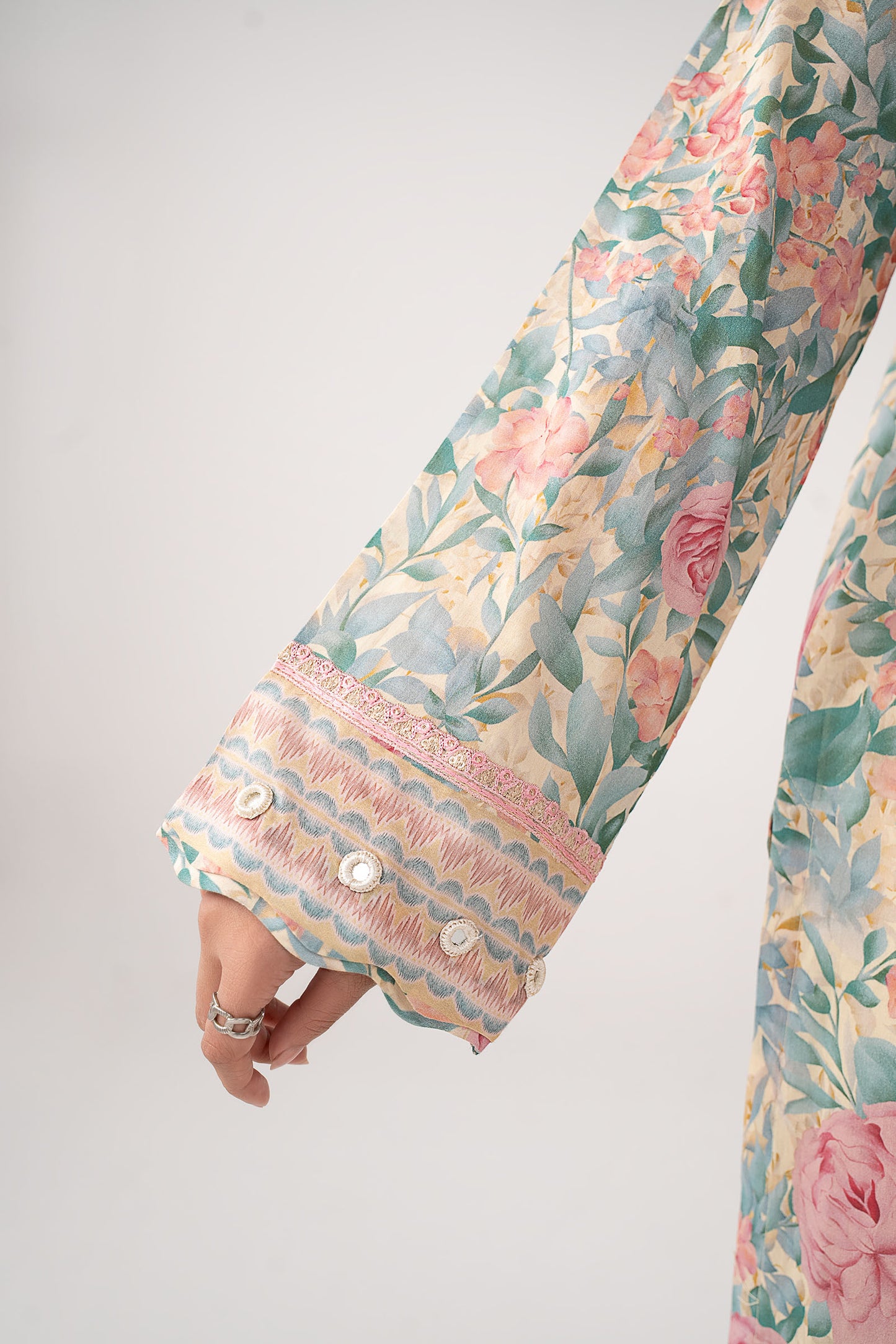 Embroidered Cotton Dobby Shirt