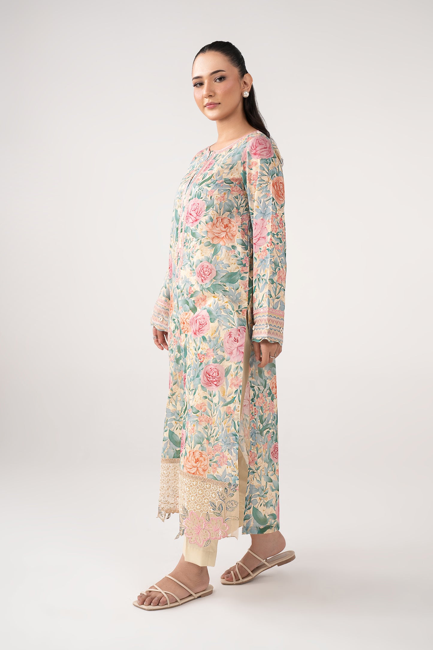 Embroidered Cotton Dobby Shirt