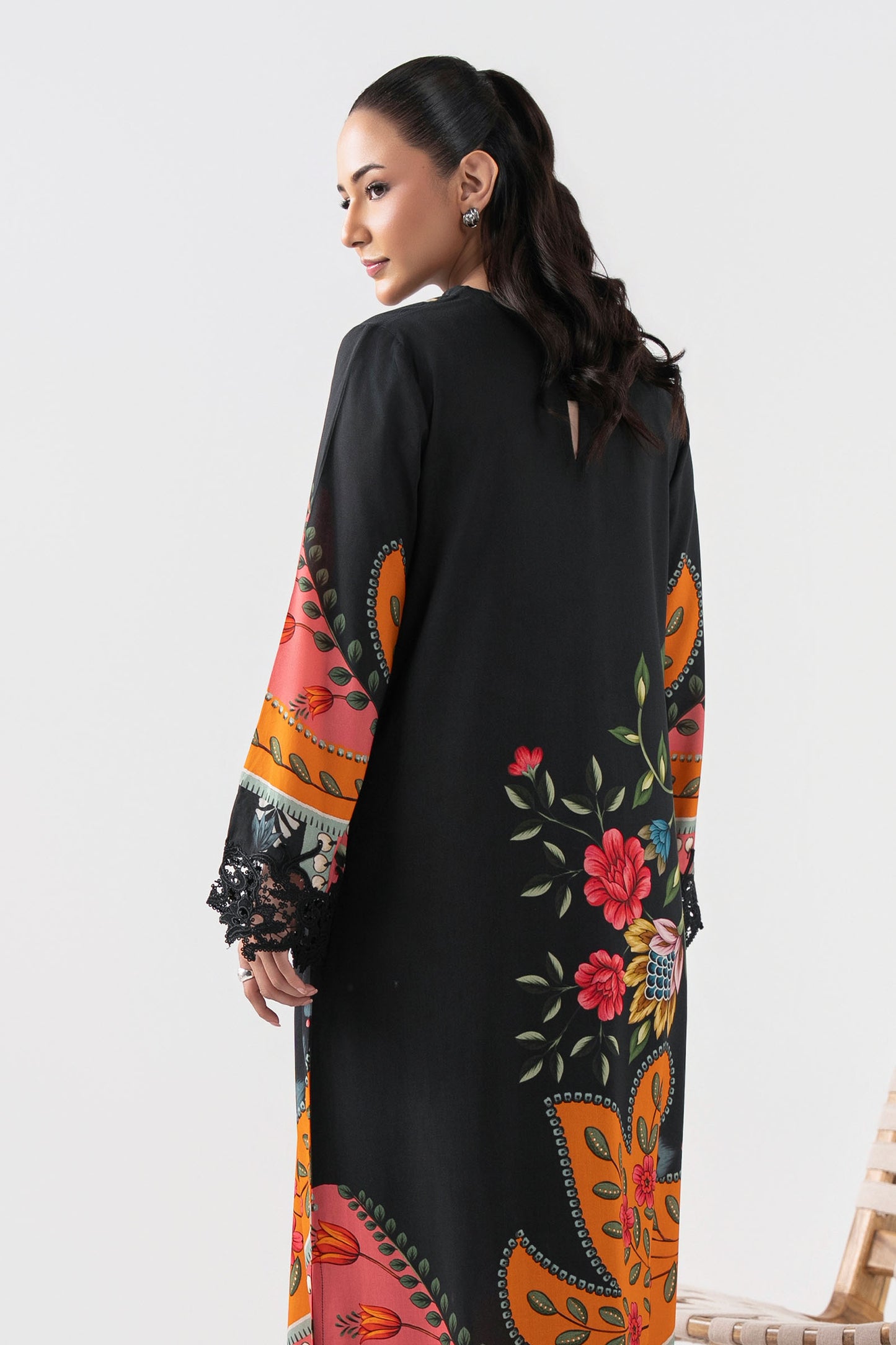 Embroidered Arabic Lawn Shirt