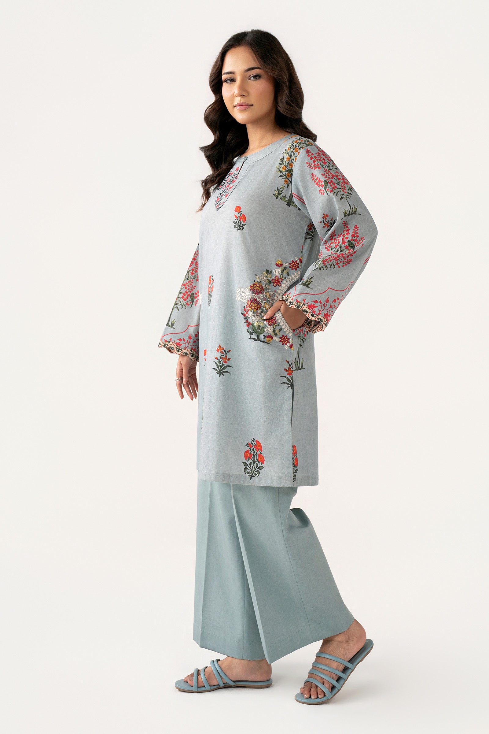 Embroidered Dobby Viscose Shirt